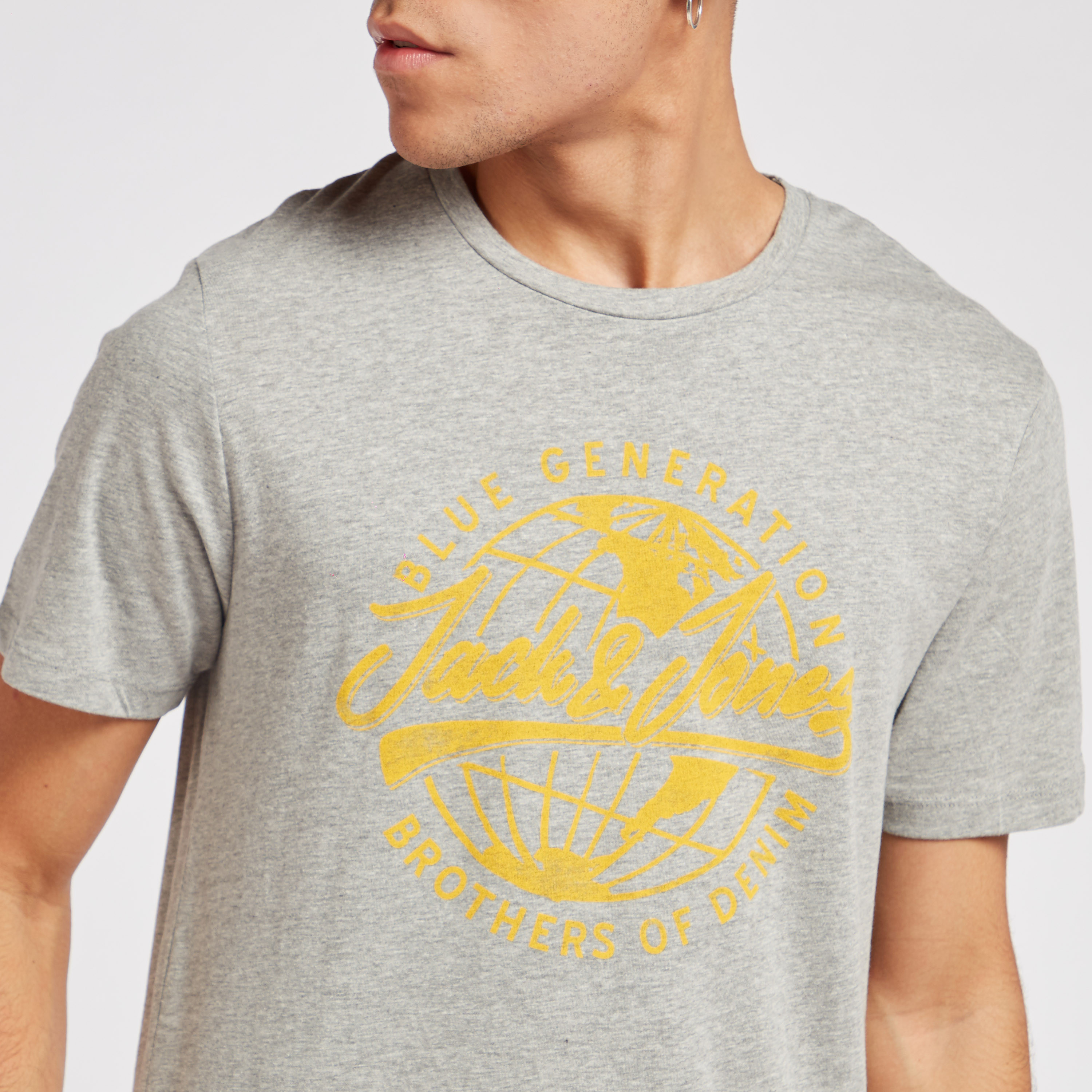 Jack & Jones Printed T-shirt with Crew Neck and Short Sleeves-men-clothing-tshirtsandpolos-tshirts-image-3