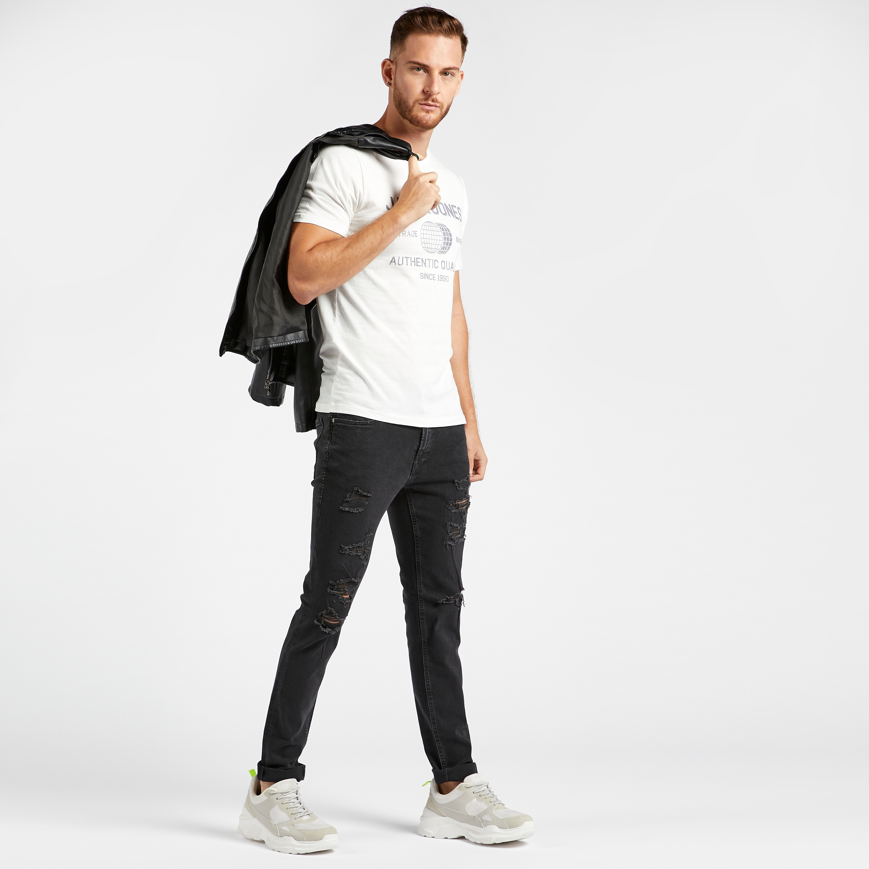 Jack & Jones Printed T-shirt with Crew Neck and Short Sleeves-men-clothing-tshirtsandpolos-tshirts-image-2