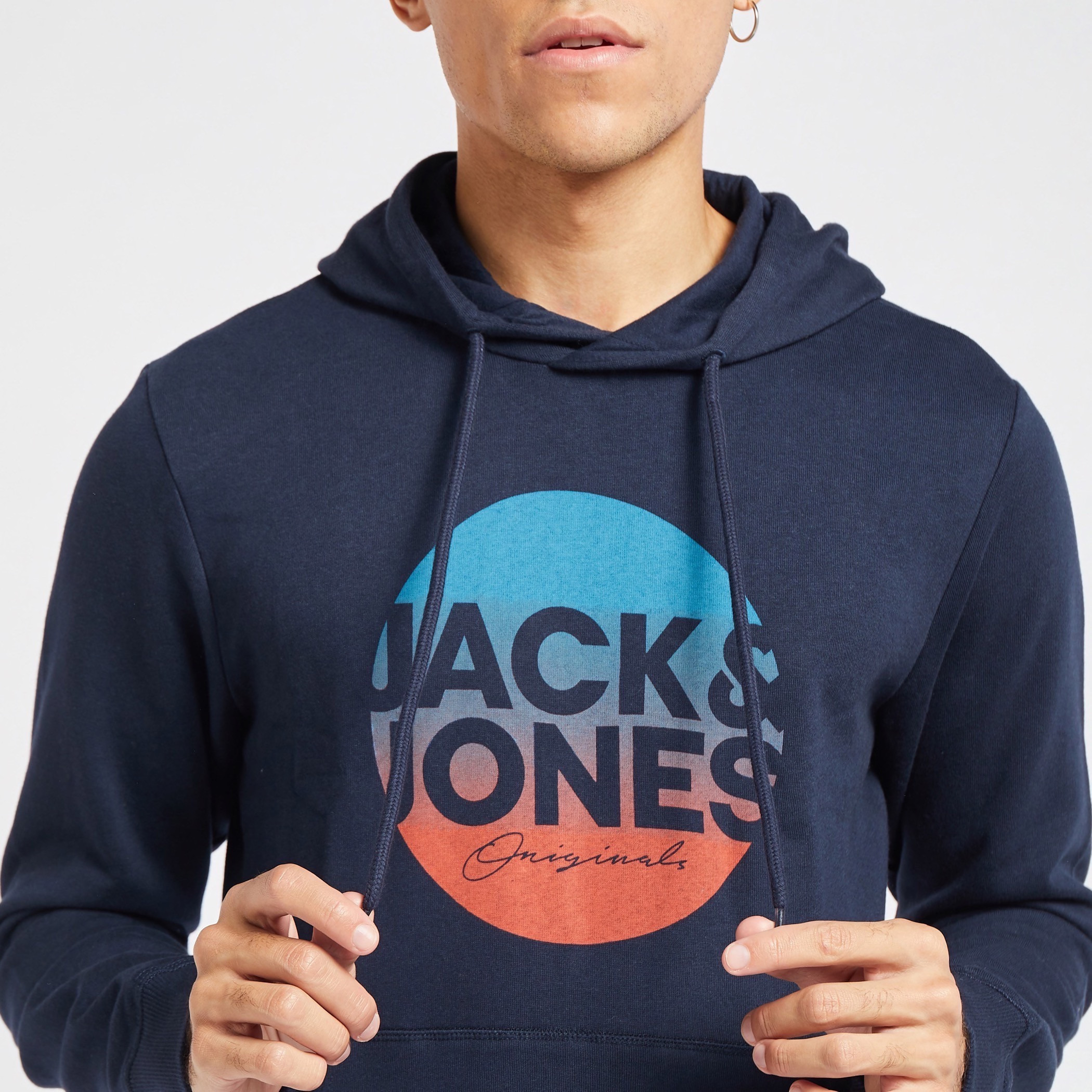 Jack & Jones Printed Lightweight Hoodie with Long Sleeves and Pocket-men-winterwear-hoodiesandsweatshirts-image-3