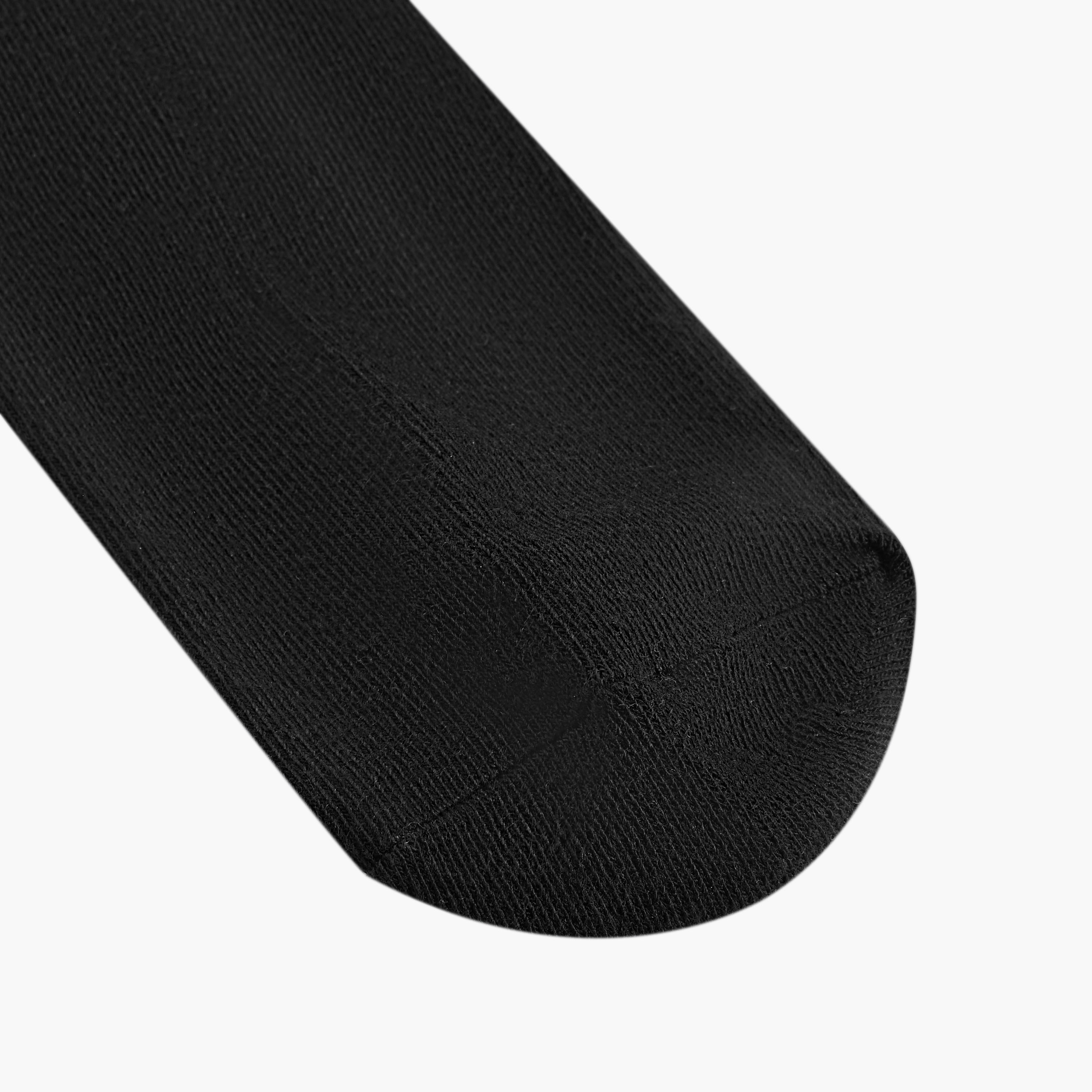 مجموعة من 5 جوارب سادة بطول منتصف الساق للرجال من جاك اند جونز-men-socks-image-2