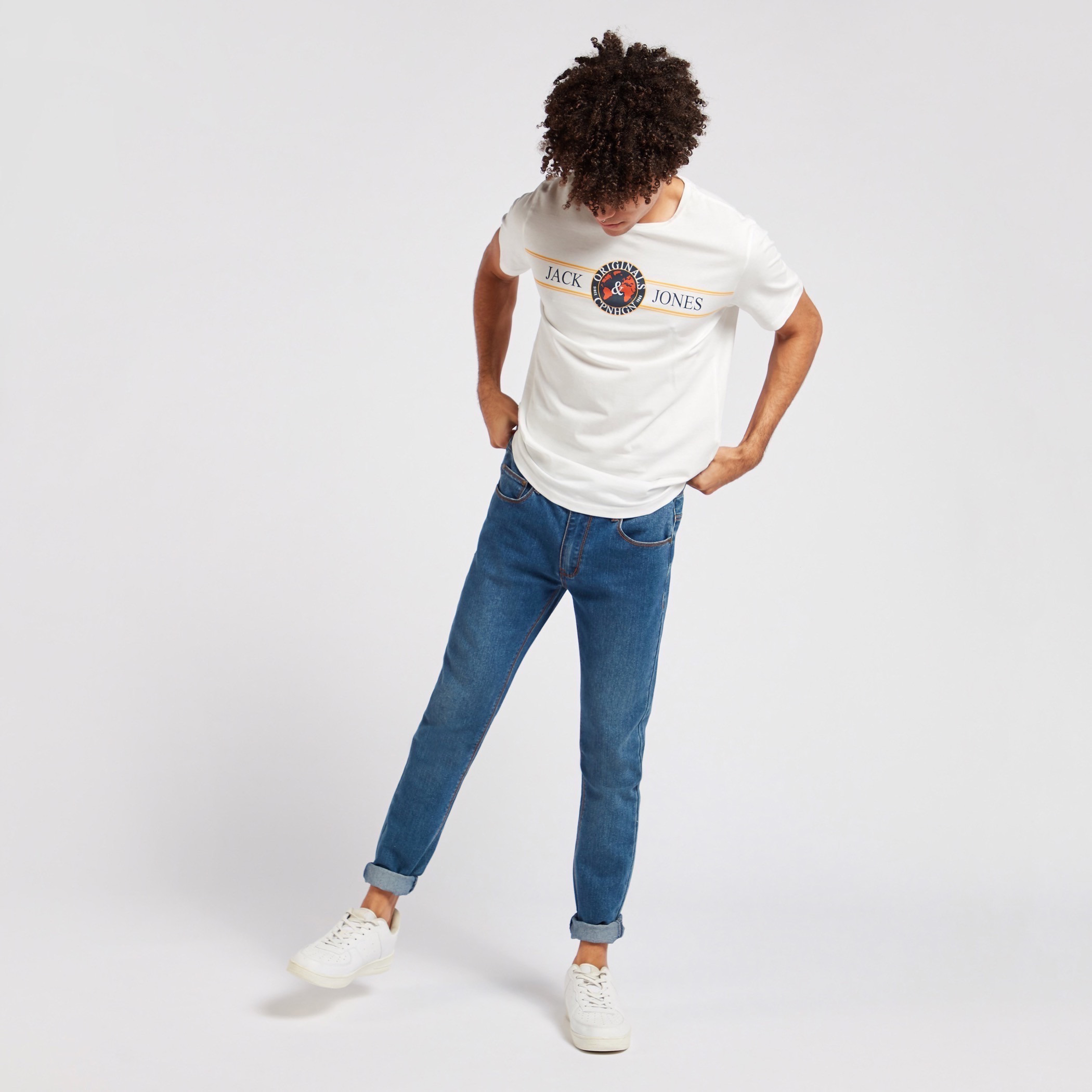 Jack & Jones Printed Crew Neck T-shirt with Short Sleeves-men-clothing-tshirtsandpolos-tshirts-image-2