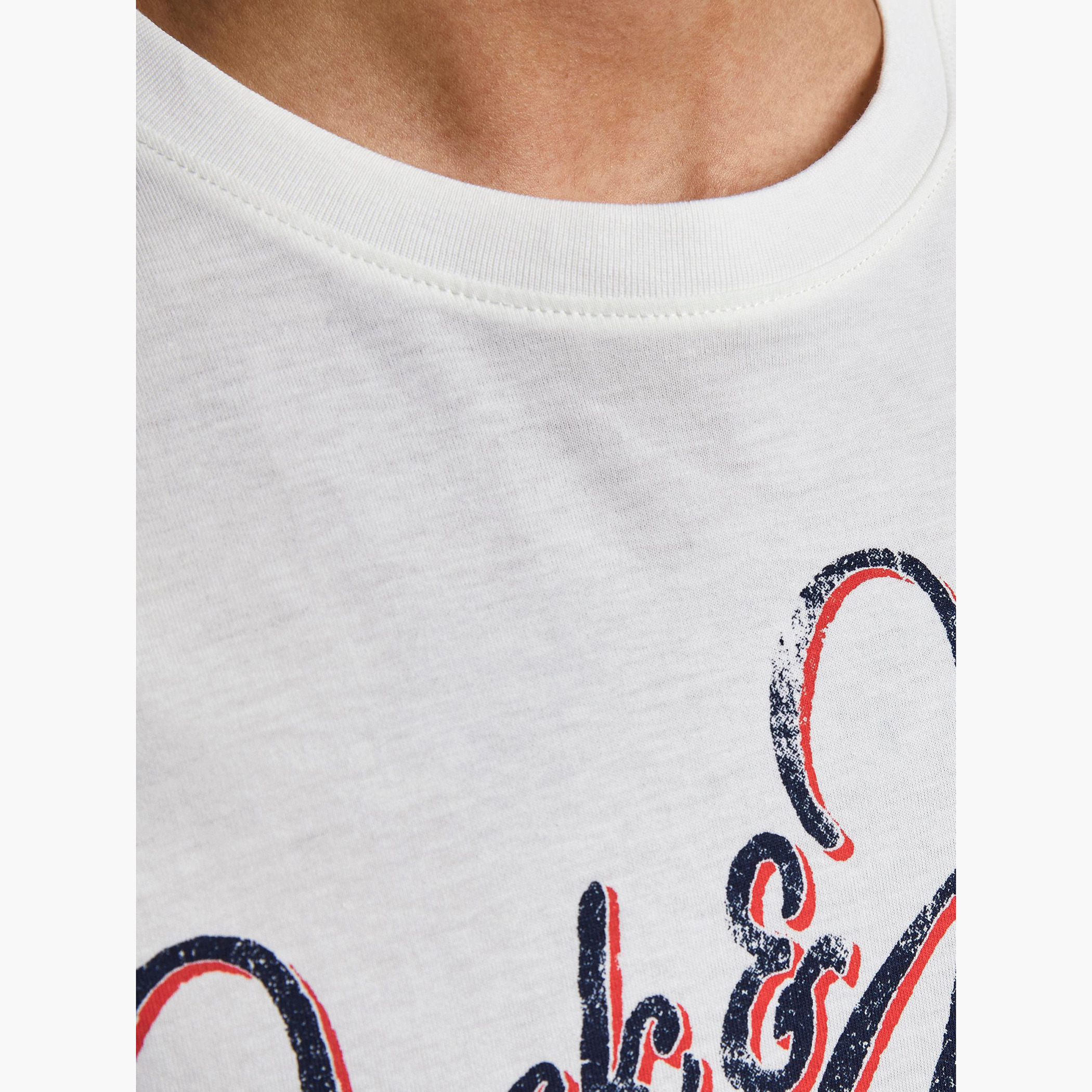 Jack & Jones Printed Crew Neck T-shirt with Short Sleeves-men-clothing-tshirtsandpolos-tshirts-image-5