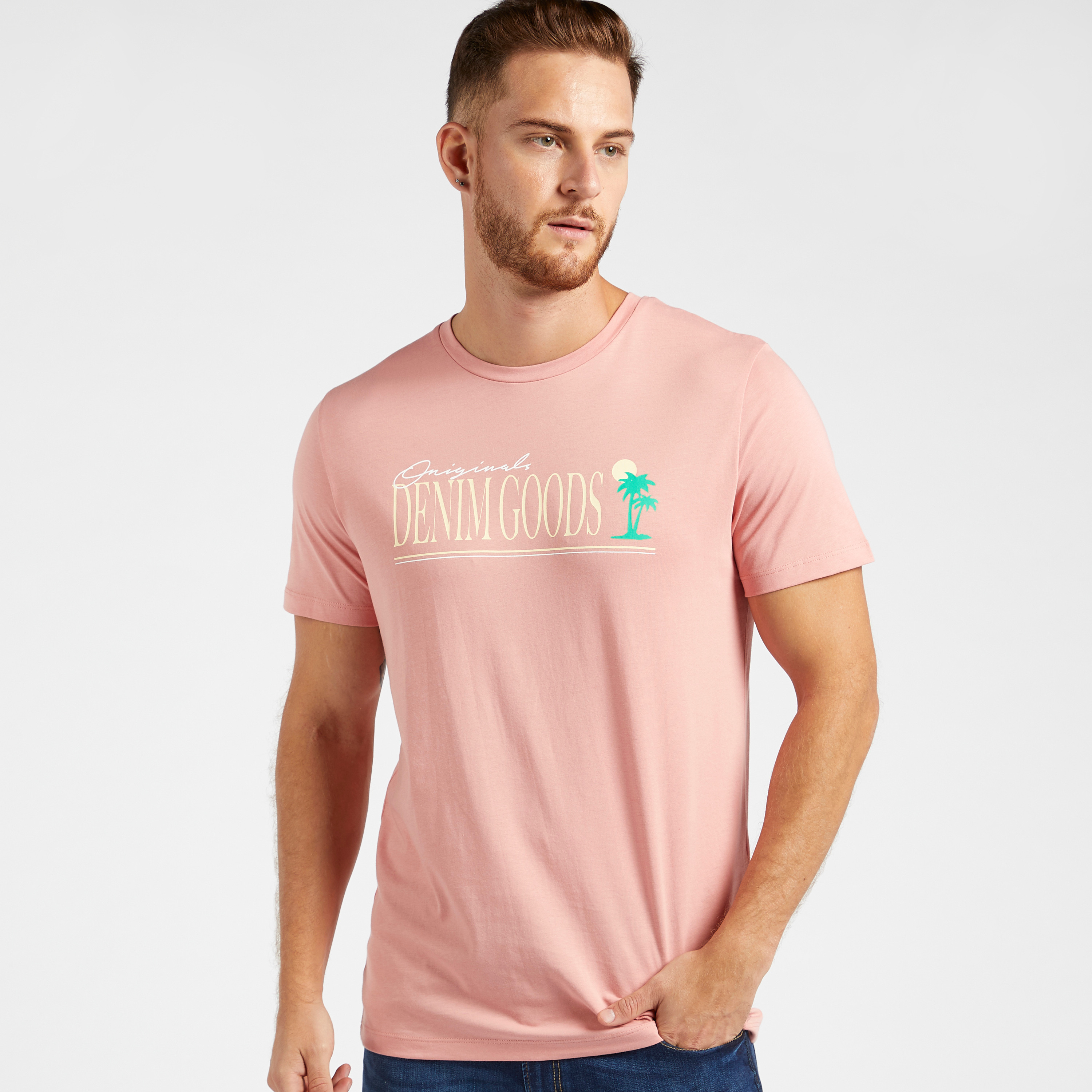 Jack & Jones Printed T-shirt with Short Sleeves and Crew Neck-men-clothing-tshirtsandpolos-tshirts-image-1