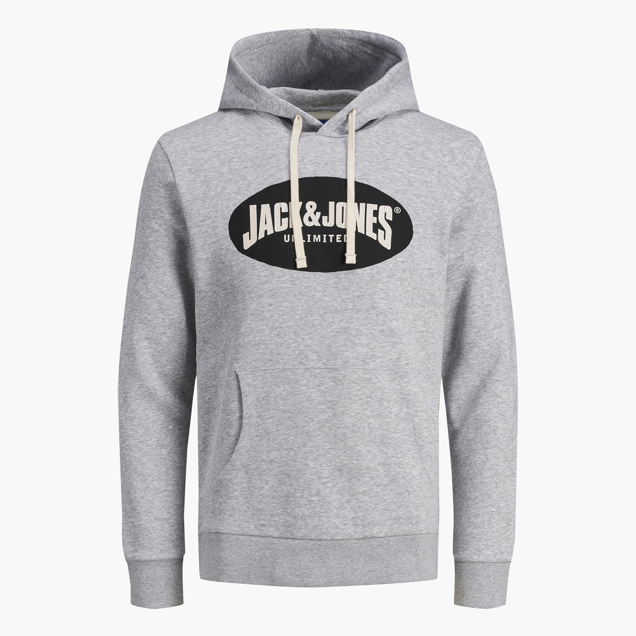 هودي بأكمام طويلة وجيب كنغر وطبعات من جاك & جونز-men-winterwear-hoodiesandsweatshirts-image-7