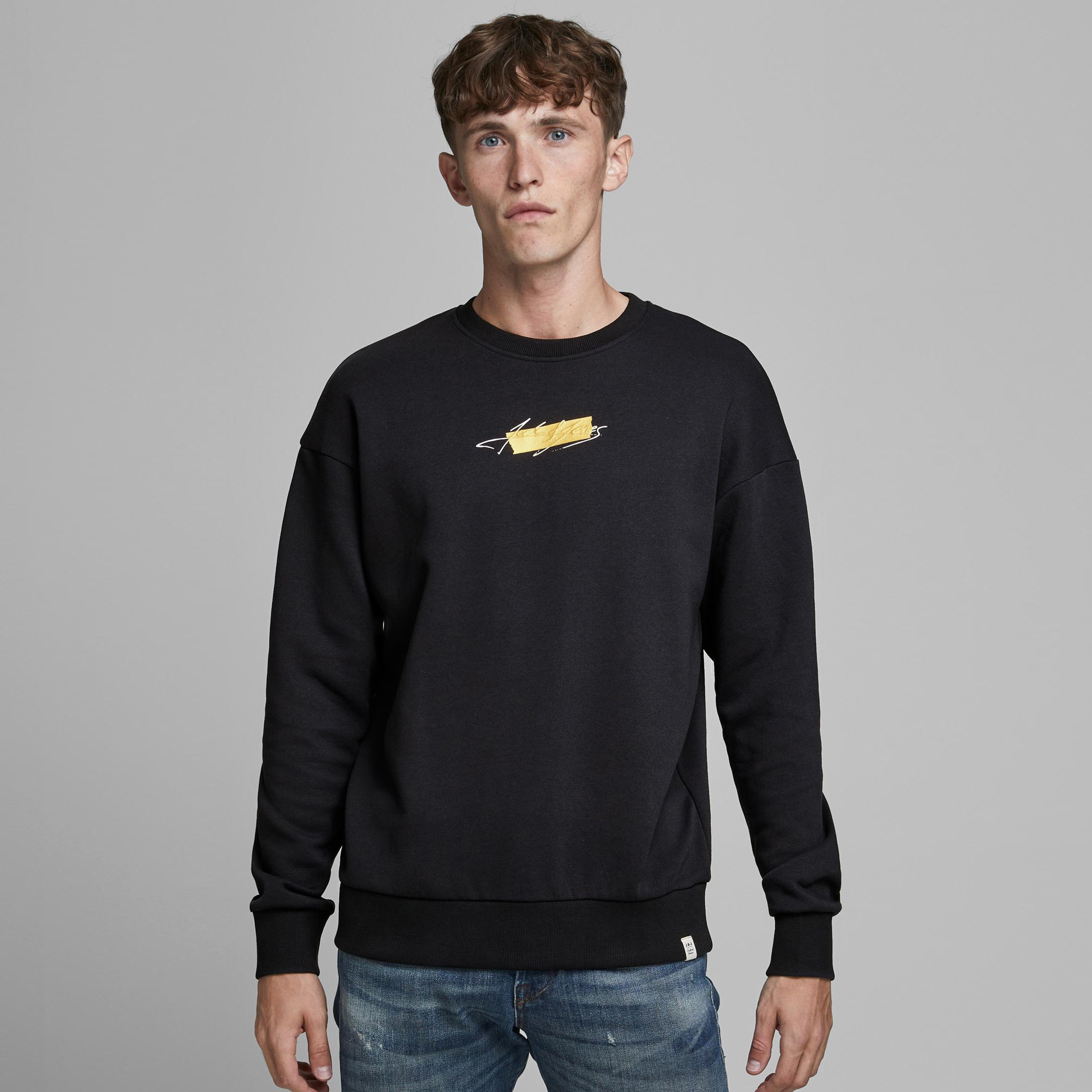 Jack & Jones Printed Lightweight Sweatshirt with Crew Neck-men-winterwear-hoodiesandsweatshirts-image-1