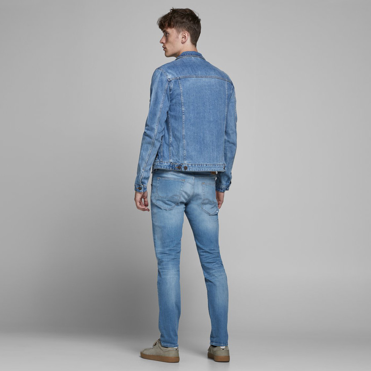 Jack & Jones Solid Mid Rise Denim Jeans with Pockets-men-clothing-bottoms-jeans-image-2