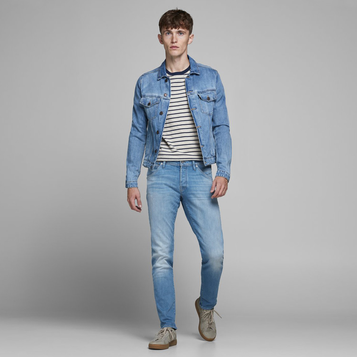 Jack & Jones Solid Mid Rise Denim Jeans with Pockets-men-clothing-bottoms-jeans-image-3