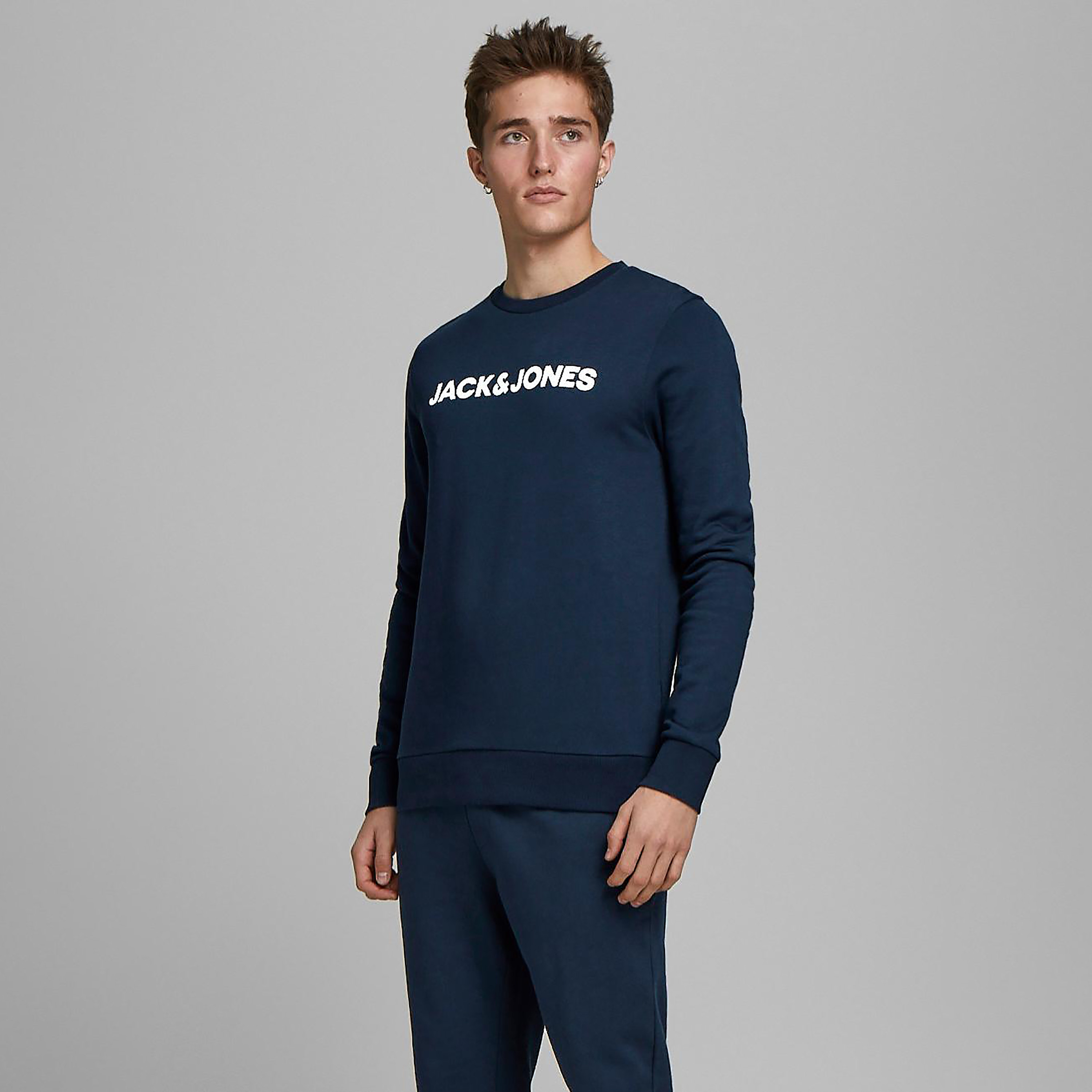 Jack & Jones Printed Crew Neck Long Sleeves Sweatshirt-men-winterwear-hoodiesandsweatshirts-image-1