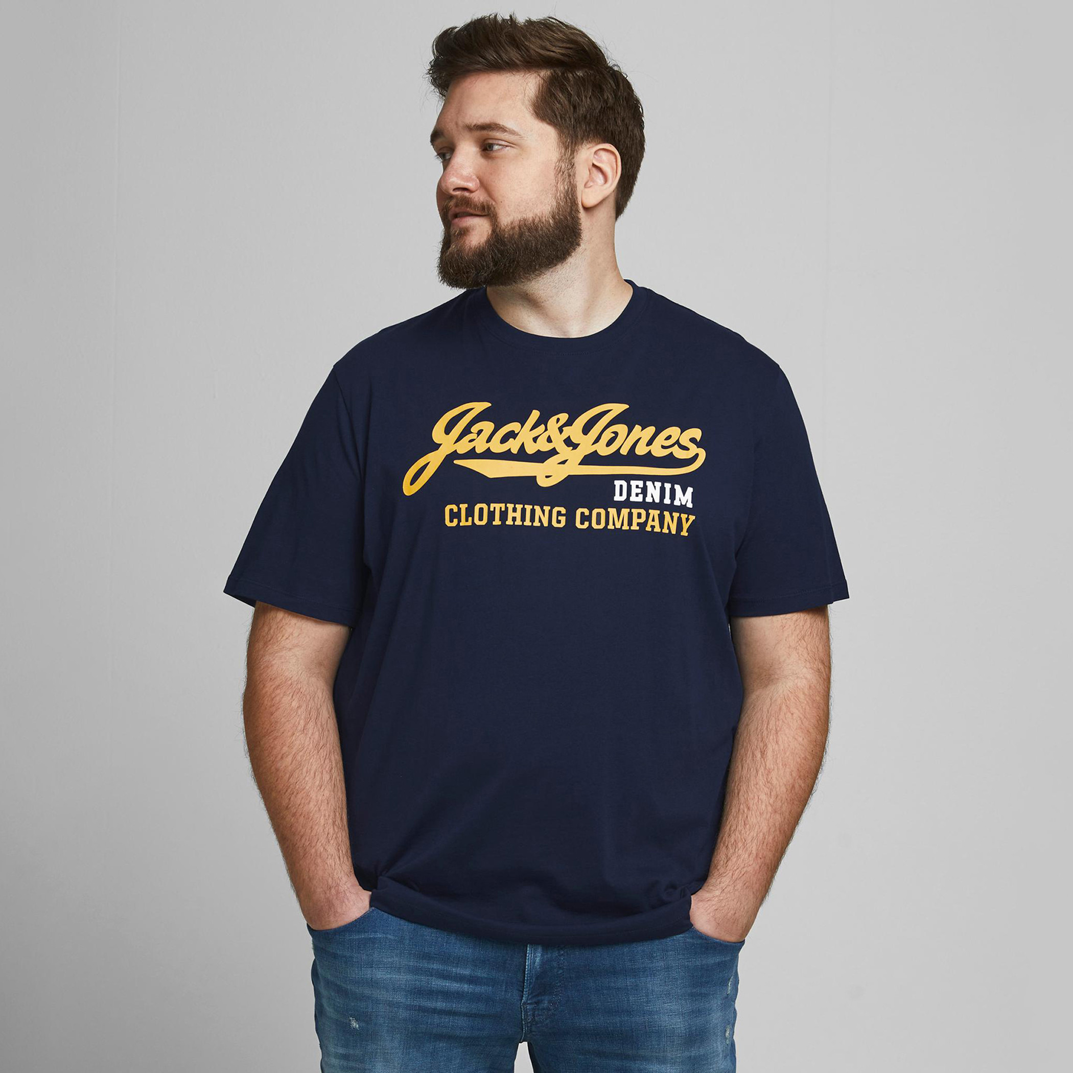 Jack & Jones Printed Crew Neck T-shirt with Short Sleeves-men-clothing-tshirtsandpolos-tshirts-image-1