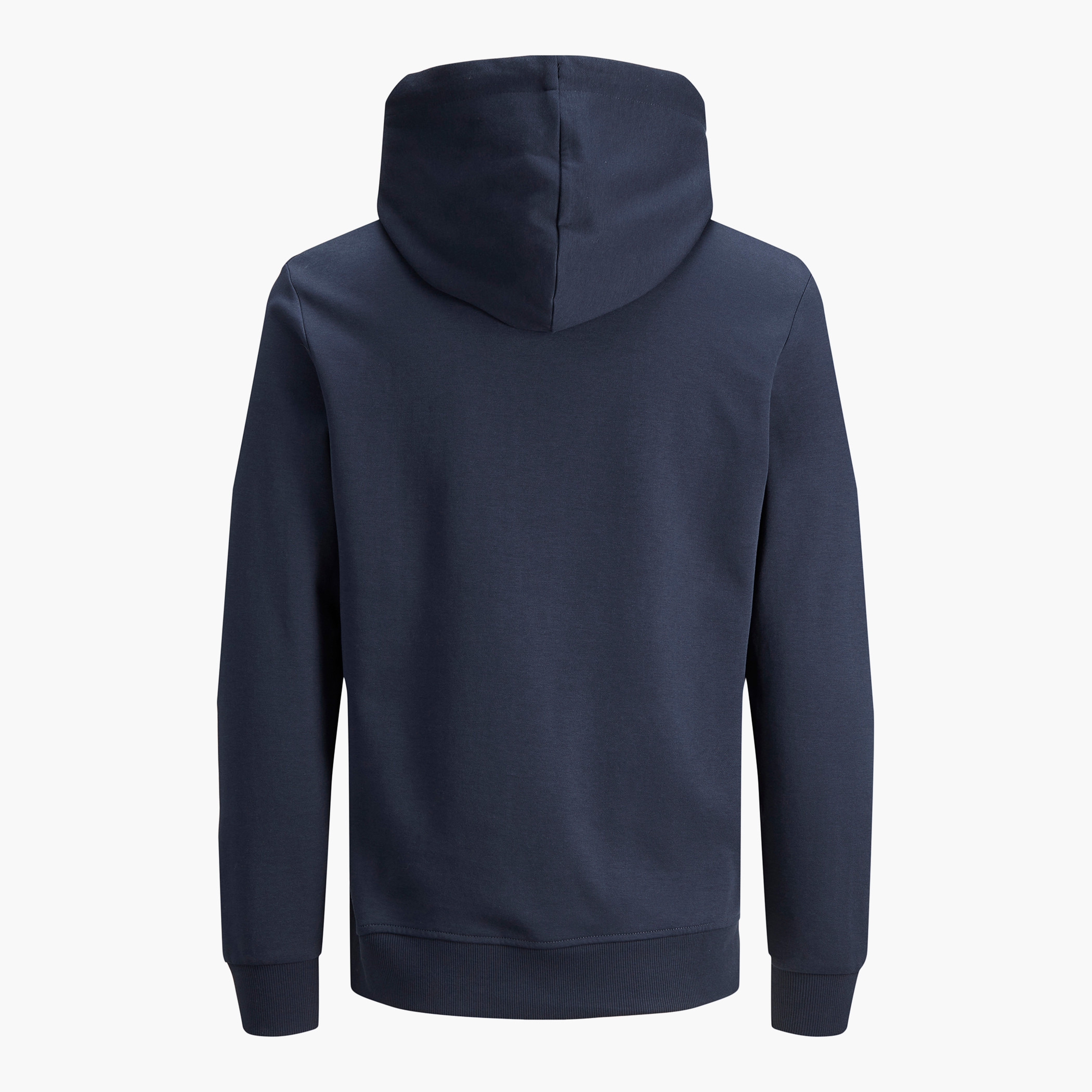 هودي جاك آند جونز بجيب كانغارو سادة بلون ازرق للرجال-men-winterwear-hoodiesandsweatshirts-image-4