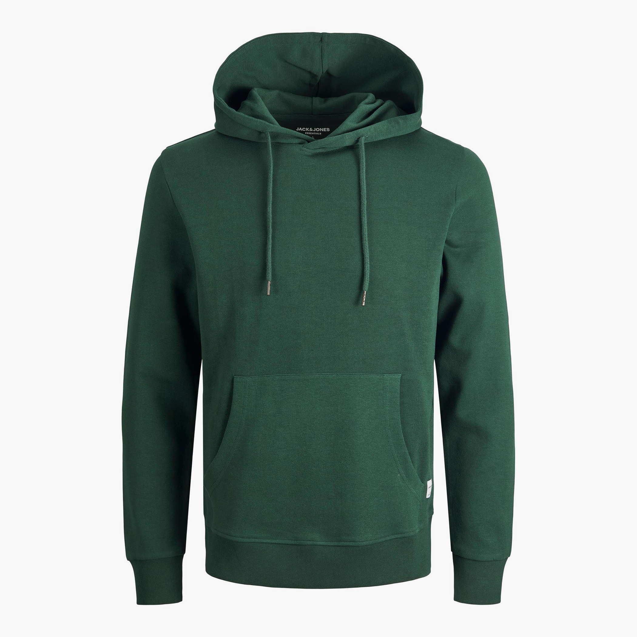 هودي جاك آند جونز بجيب كانغارو سادة بلون ازرق للرجال-men-winterwear-hoodiesandsweatshirts-image-11