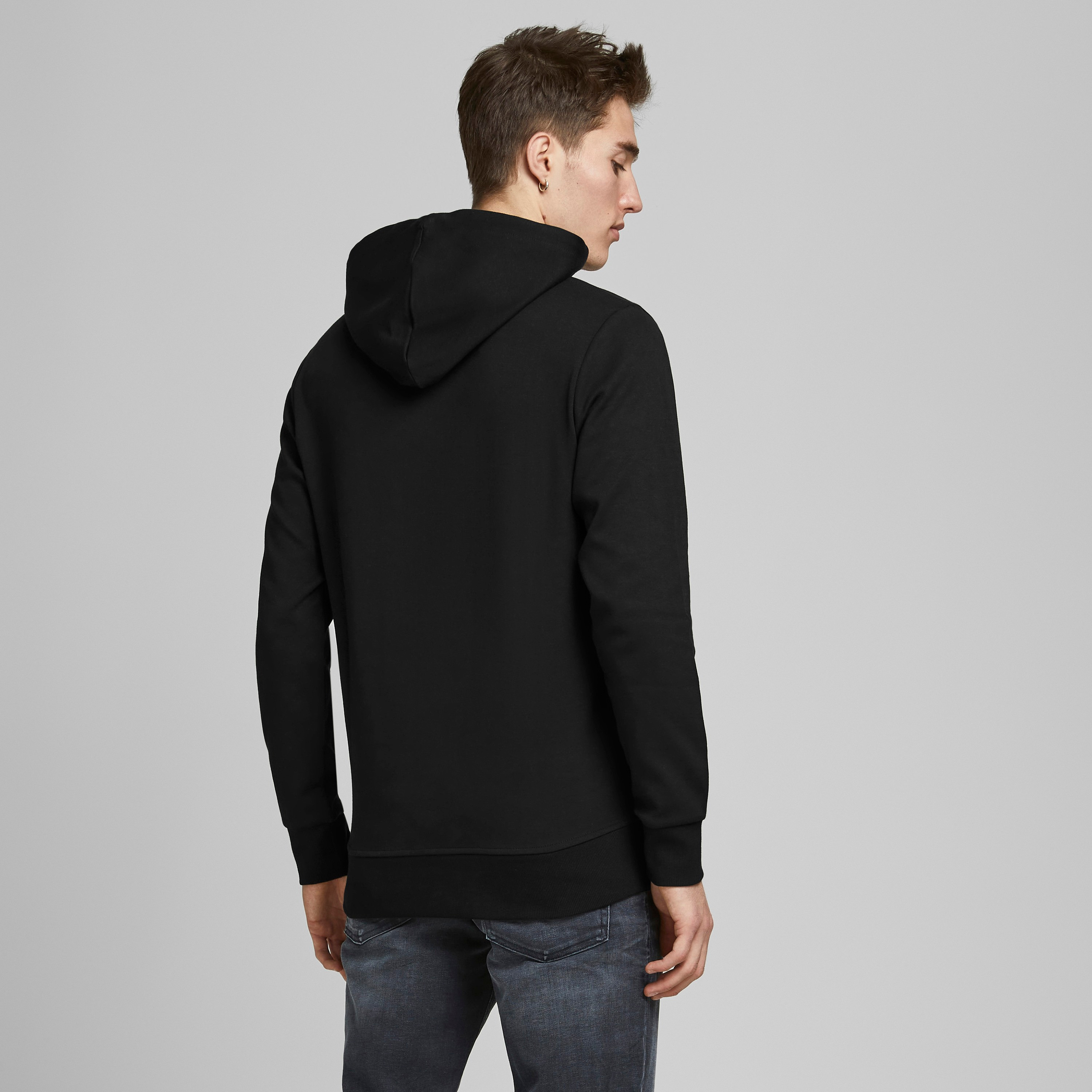 Jack & Jones Plain Long Sleeves Hoodie with Kangaroo Pocket-men-winterwear-hoodiesandsweatshirts-image-4