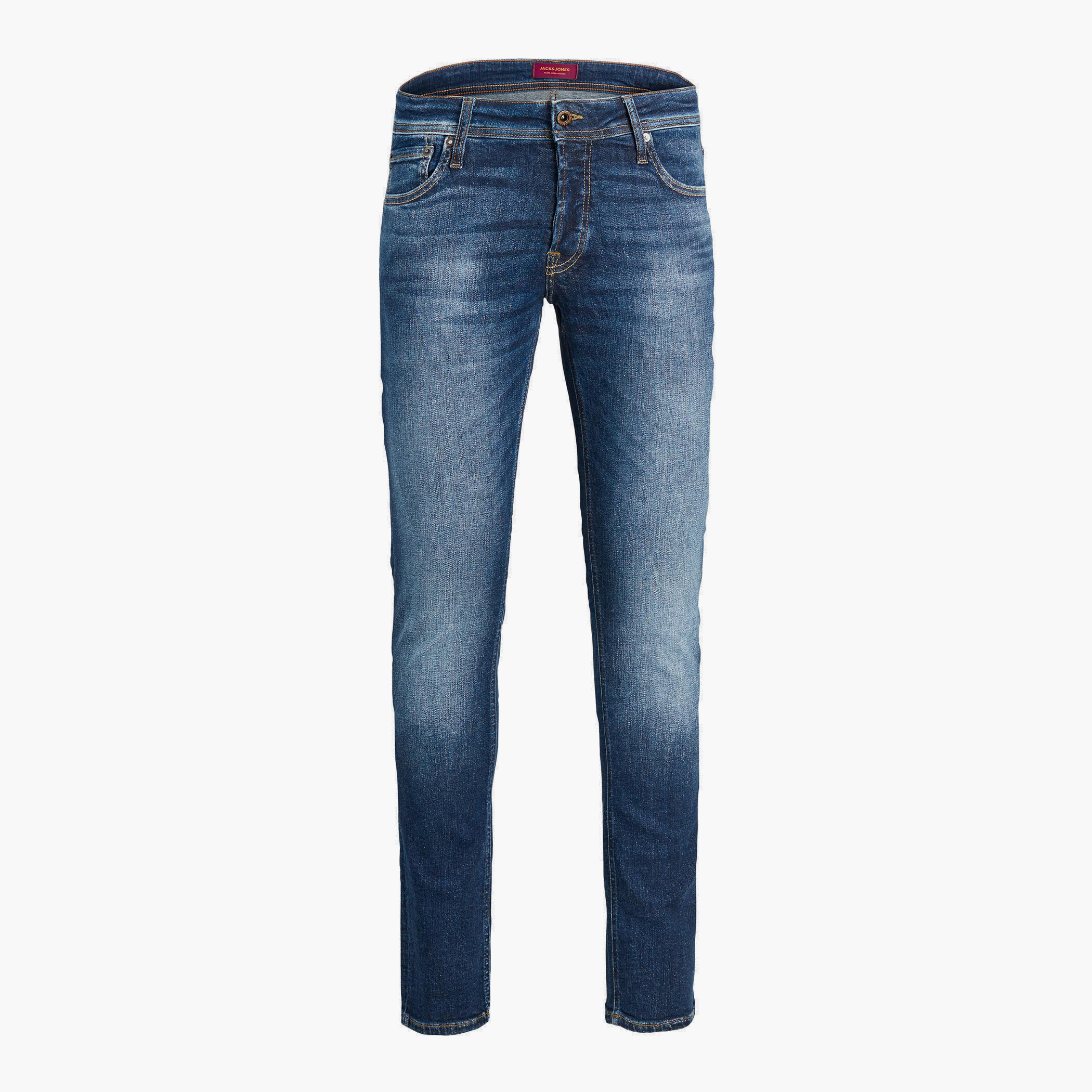 Jack & Jones Men Solid Slim Fit Jeans with Button Closure-men-clothing-bottoms-jeans-image-5