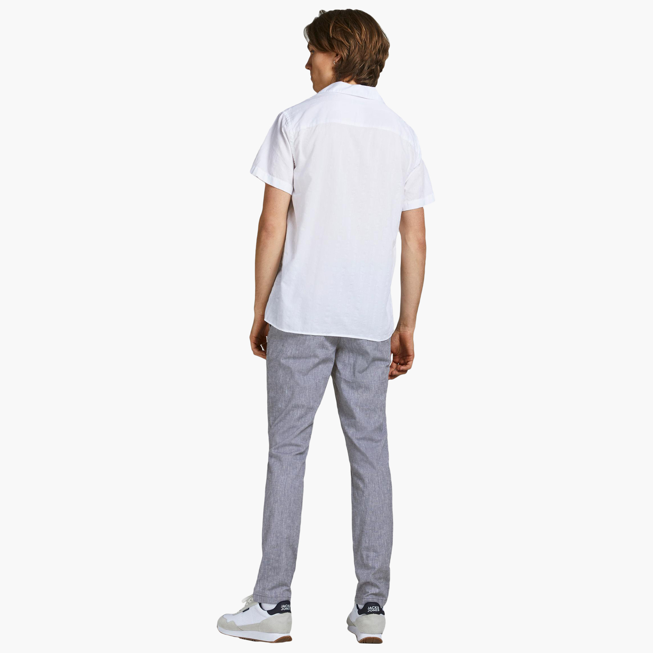 Jack & Jones Men Cotton Textured Grey Chinos-men-clothing-bottoms-trousersandchinos-chinos-image-4
