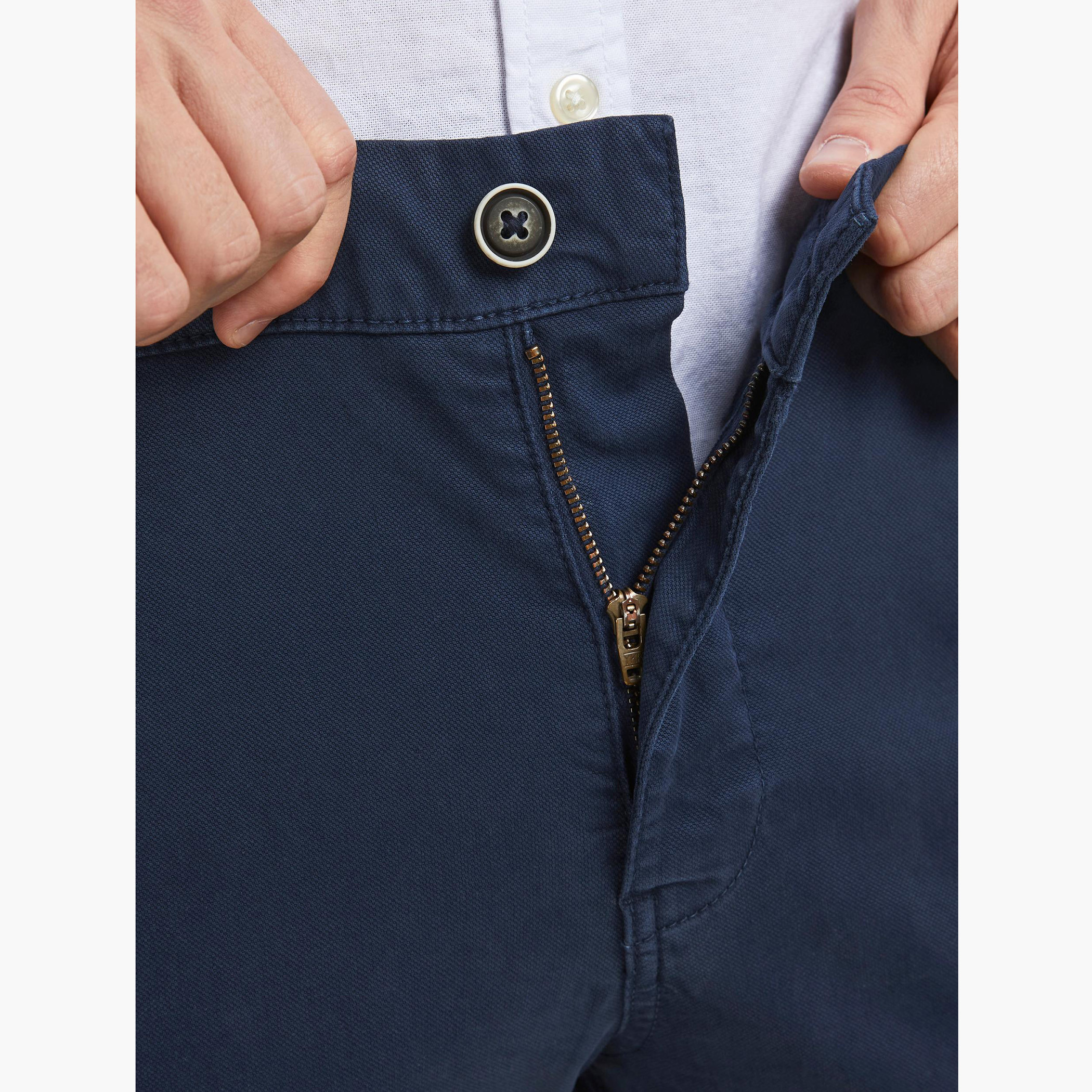 Jack & Jones Solid Full Length Mid-Rise Chinos with Button Closure-men-clothing-bottoms-trousersandchinos-chinos-image-5