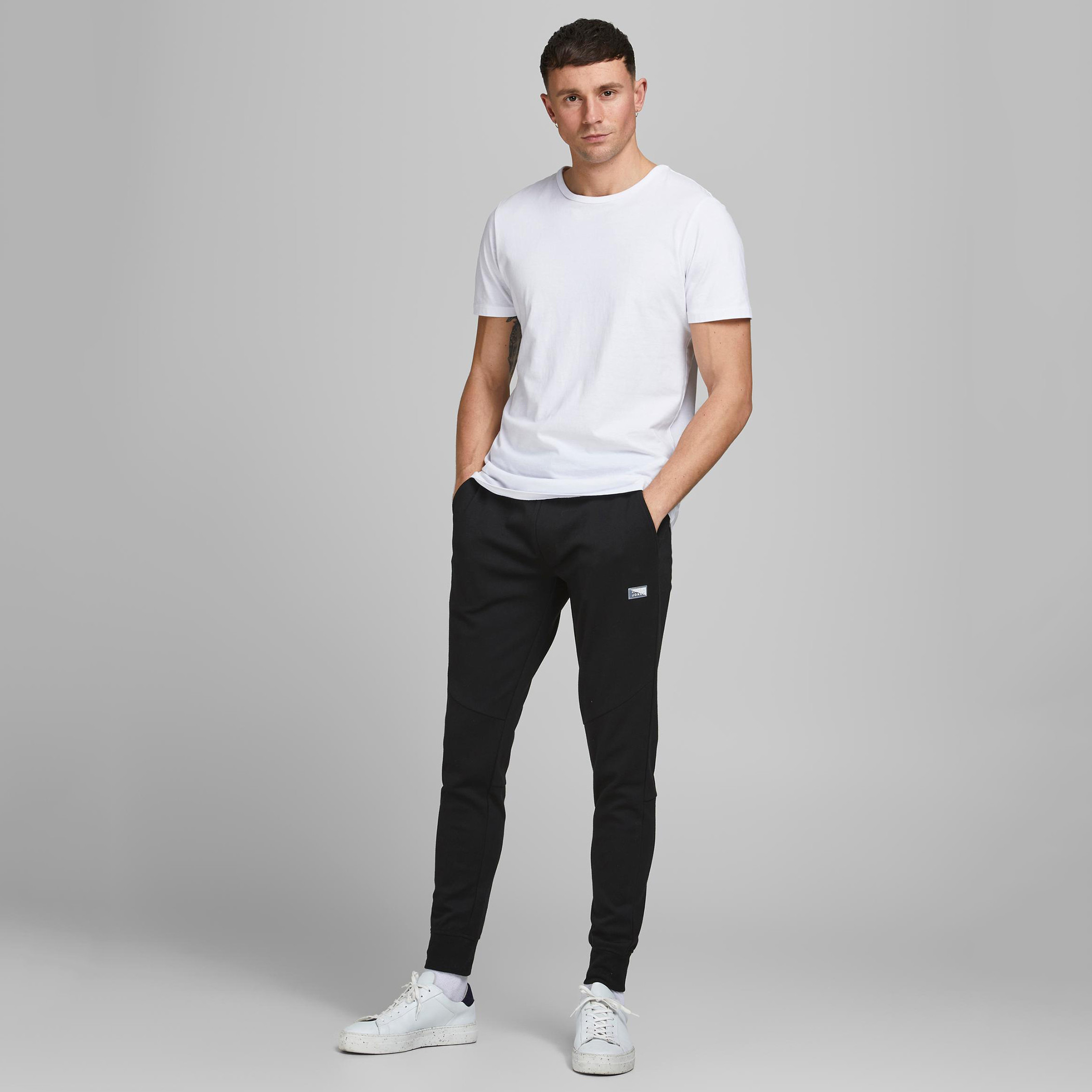 Jack & Jones Solid Joggers with Drawstring Closure and Pockets-men-clothing-bottoms-joggers-image-5