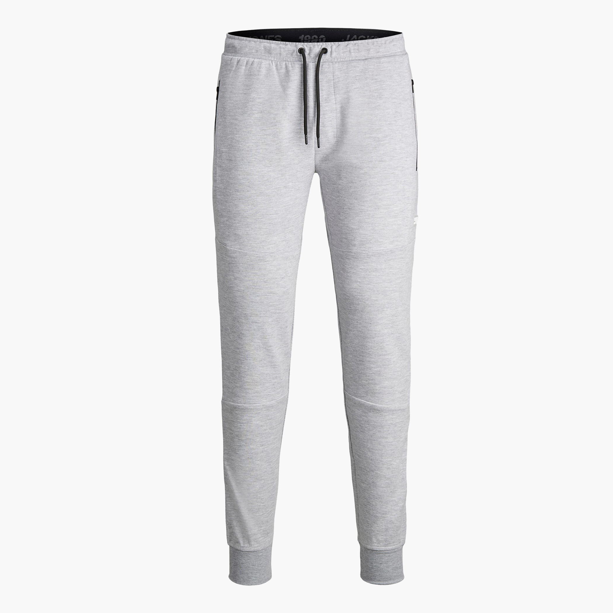 Jack & Jones Plain Low Waist Drawstring Joggers-men-clothing-bottoms-joggers-image-1