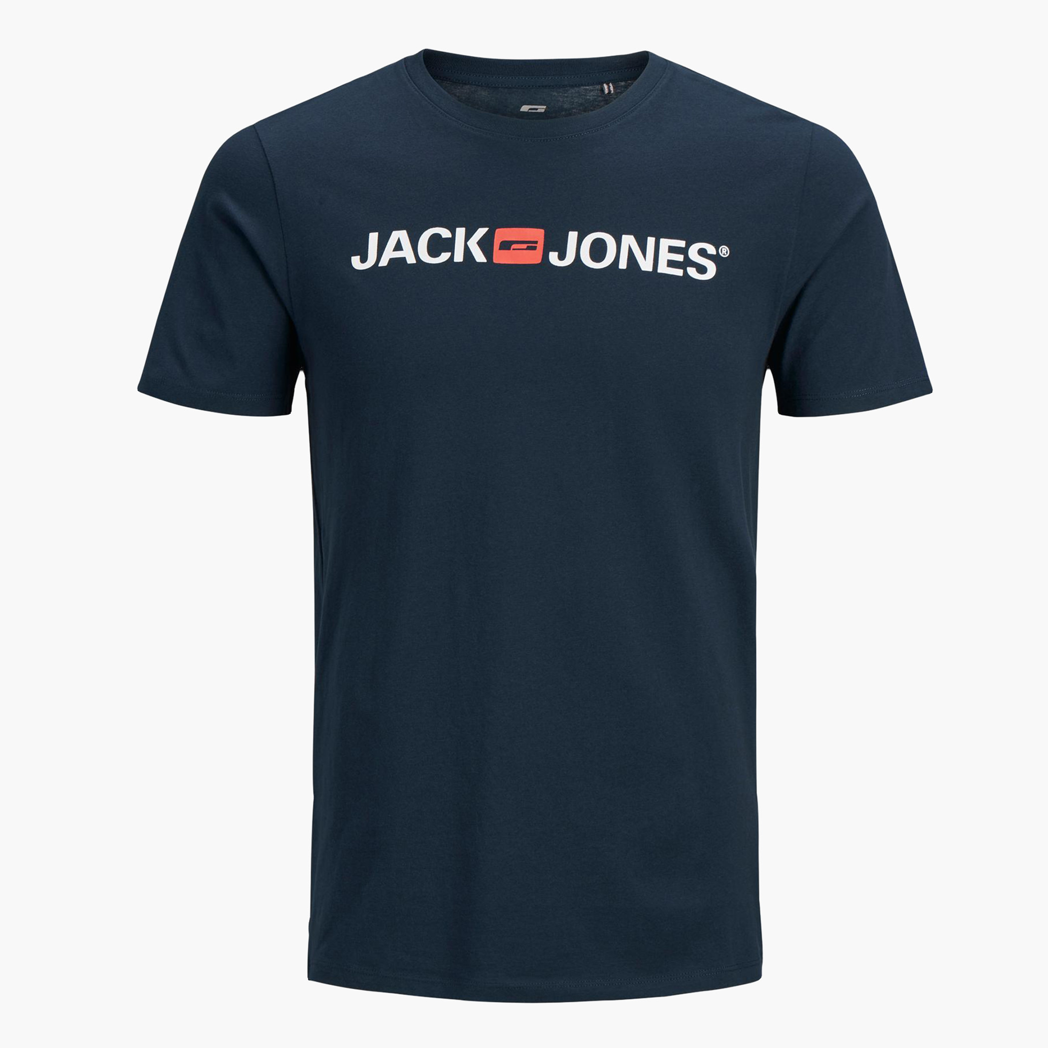تيشيرت بياقة ضيّقة وأكمام قصيرة وطبعات من جاك & جونز-men-clothing-tshirtsandpolos-tshirts-image-7
