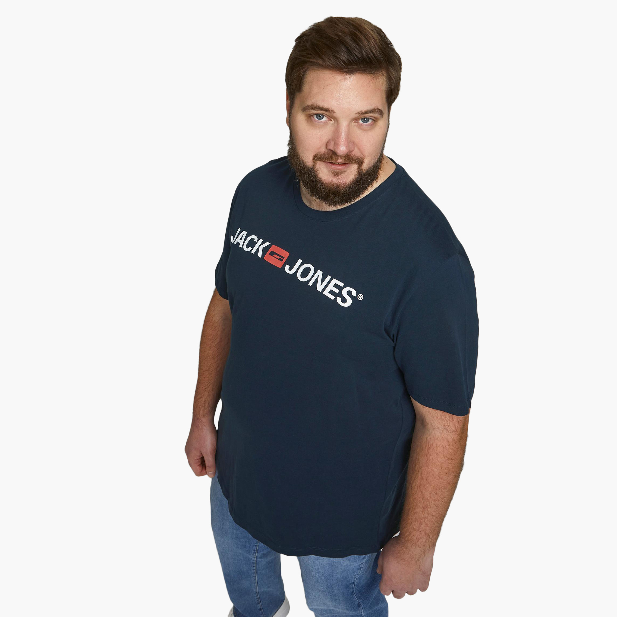 Jack & Jones Men Solid Crew Neck T-Shirt-men-clothing-tshirtsandpolos-tshirts-image-3