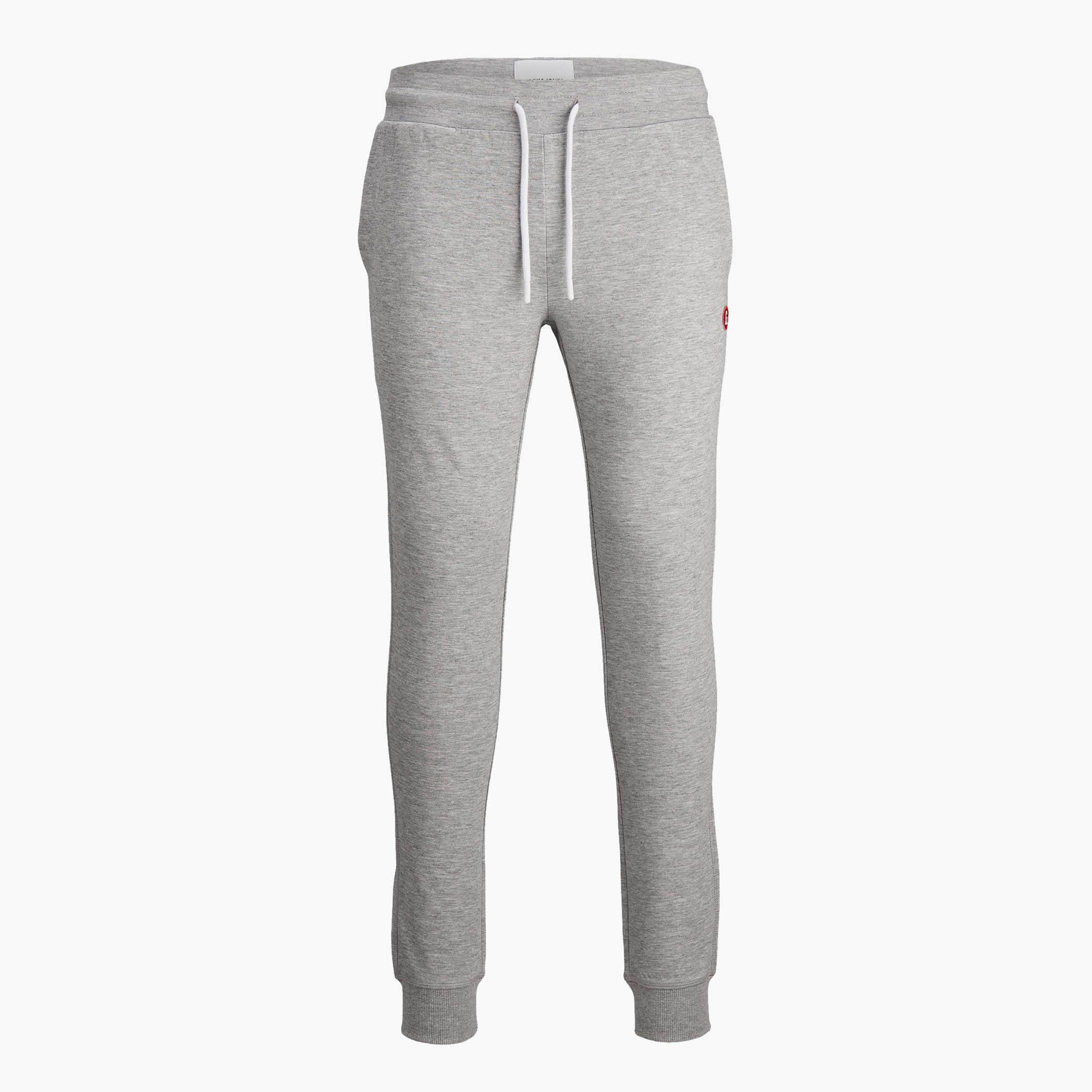 Jack & Jones Slim Fit Solid Mid-Rise Joggers with Elasticated Waist-men-clothing-bottoms-joggers-image-7