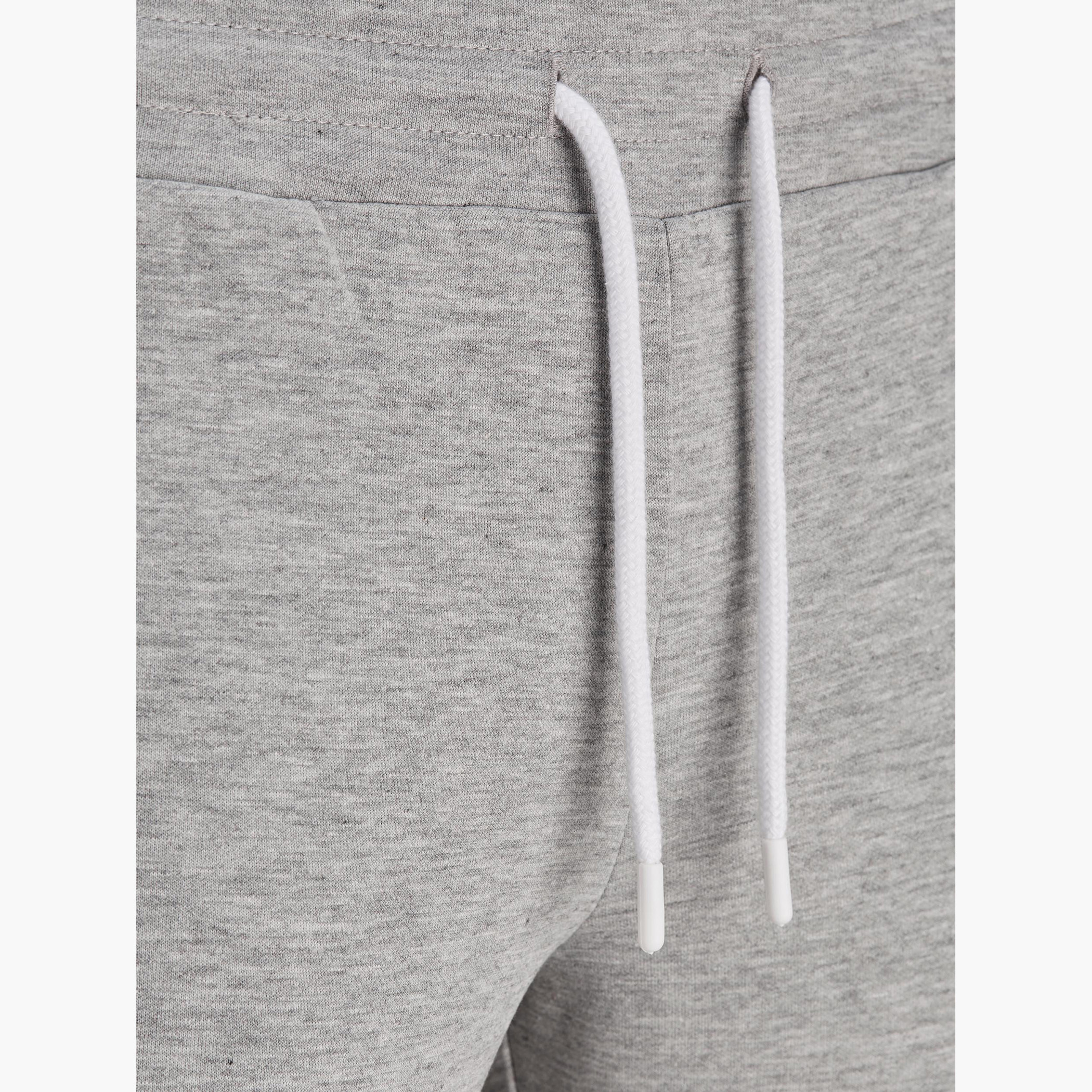 Jack & Jones Slim Fit Solid Mid-Rise Joggers with Elasticated Waist-men-clothing-bottoms-joggers-image-10