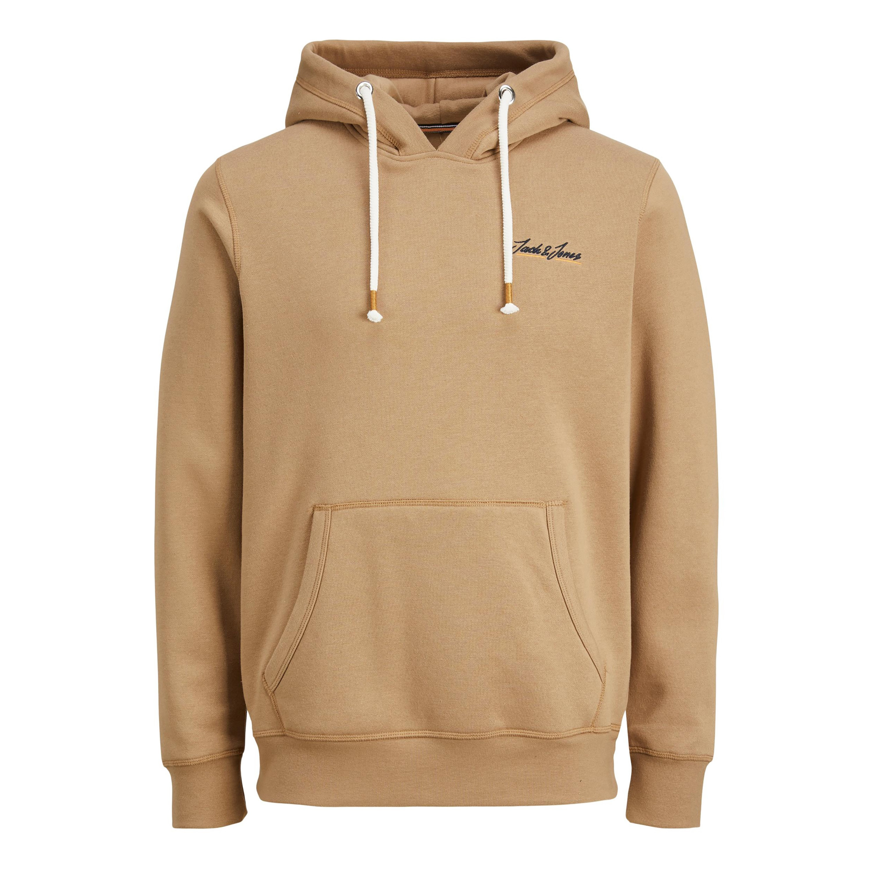 هودي جاك آند جونز بجيب كانغارو سادة بلون ازرق كحلي للرجال-men-winterwear-hoodiesandsweatshirts-image-8