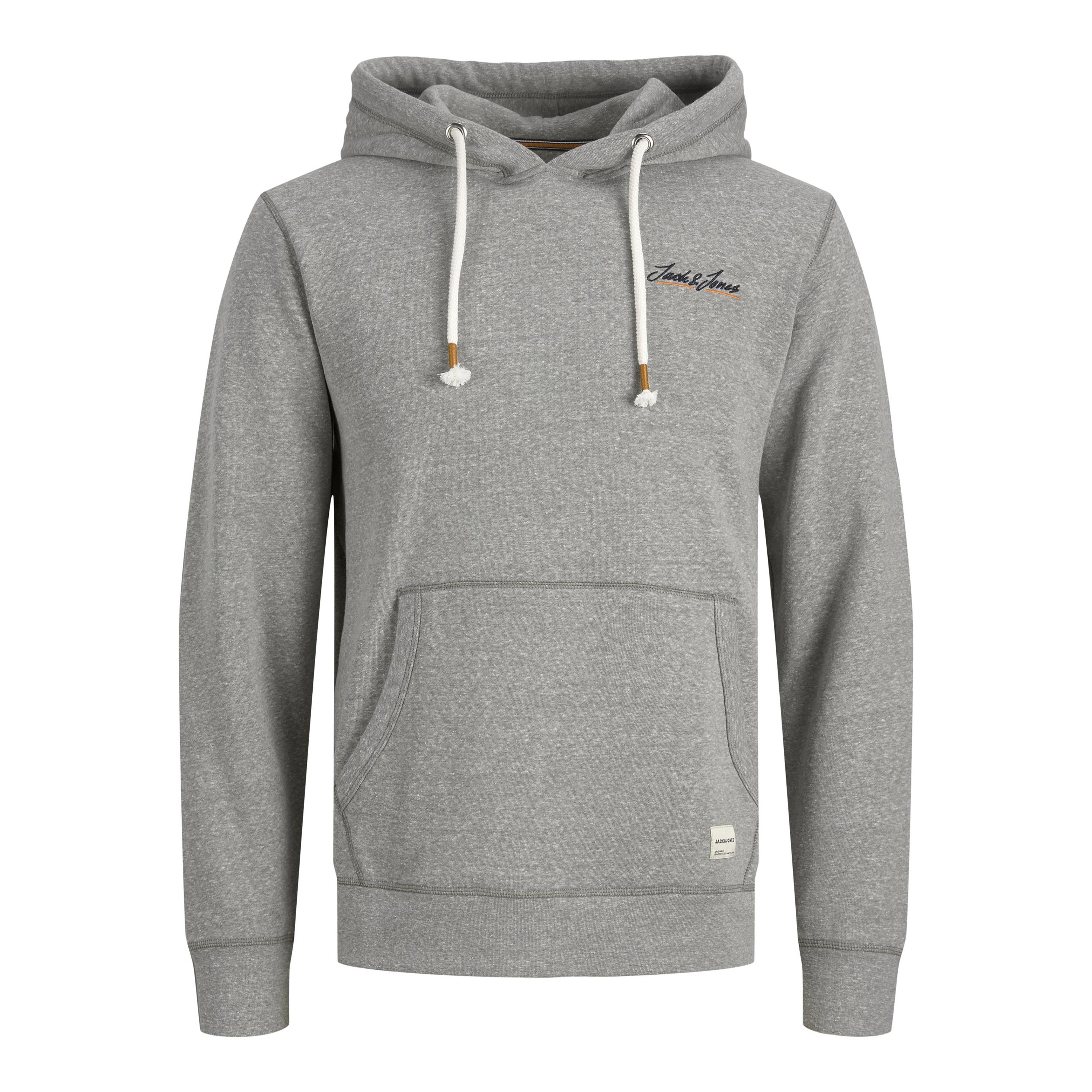 هودي جاك آند جونز بجيب كانغارو سادة بلون ازرق كحلي للرجال-men-winterwear-hoodiesandsweatshirts-image-11