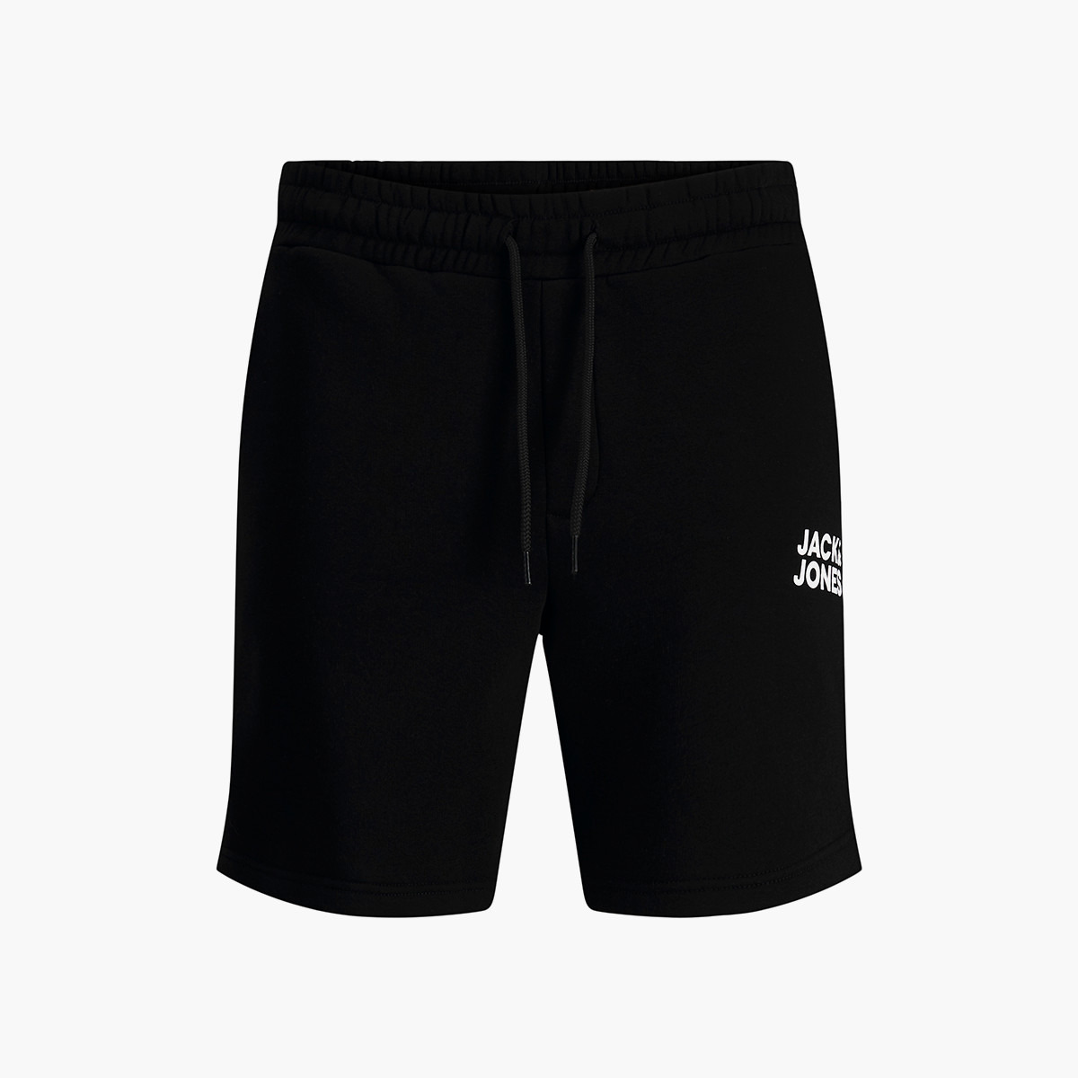 Jack & Jones Men Black Solid Pocket Detail Drawstring Sweat Shorts-men-clothing-bottoms-shorts-image-3