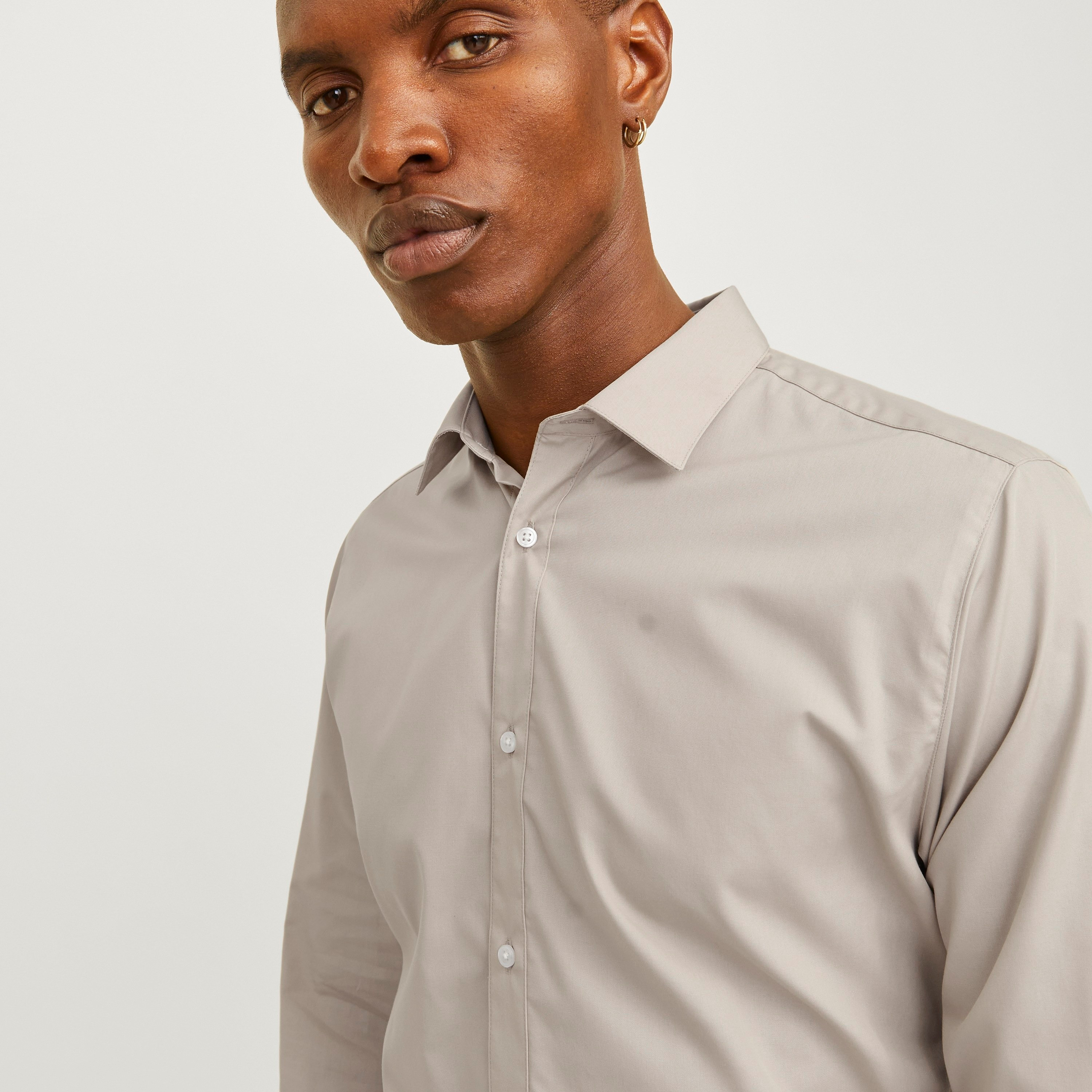 جاك وجونز سادة سليم صالح أكمام طويلة قميص رسمي-men-clothing-shirts-image-15