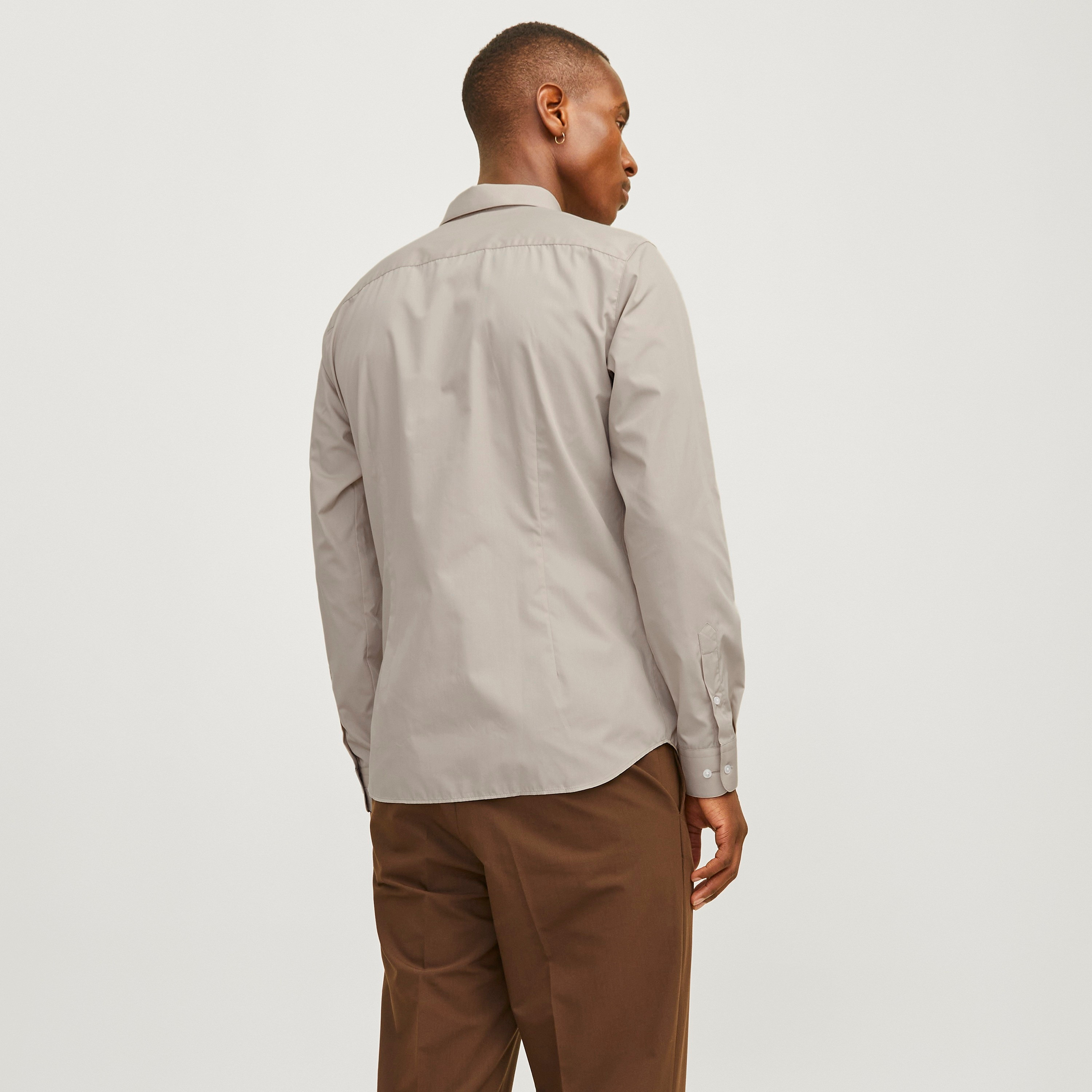 جاك وجونز سادة سليم صالح أكمام طويلة قميص رسمي-men-clothing-shirts-image-16