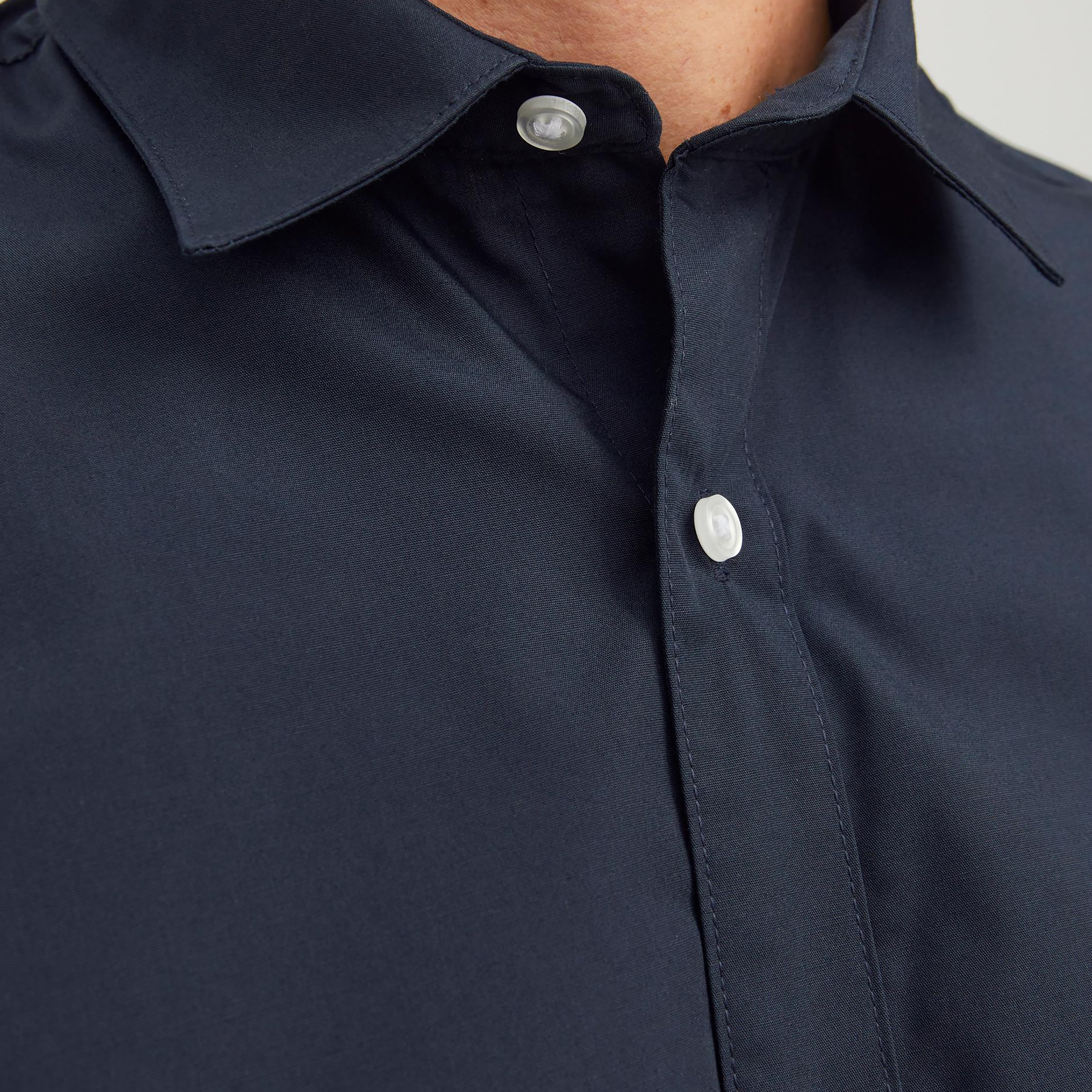 جاك وجونز سادة سليم صالح أكمام طويلة قميص رسمي-men-clothing-shirts-image-2