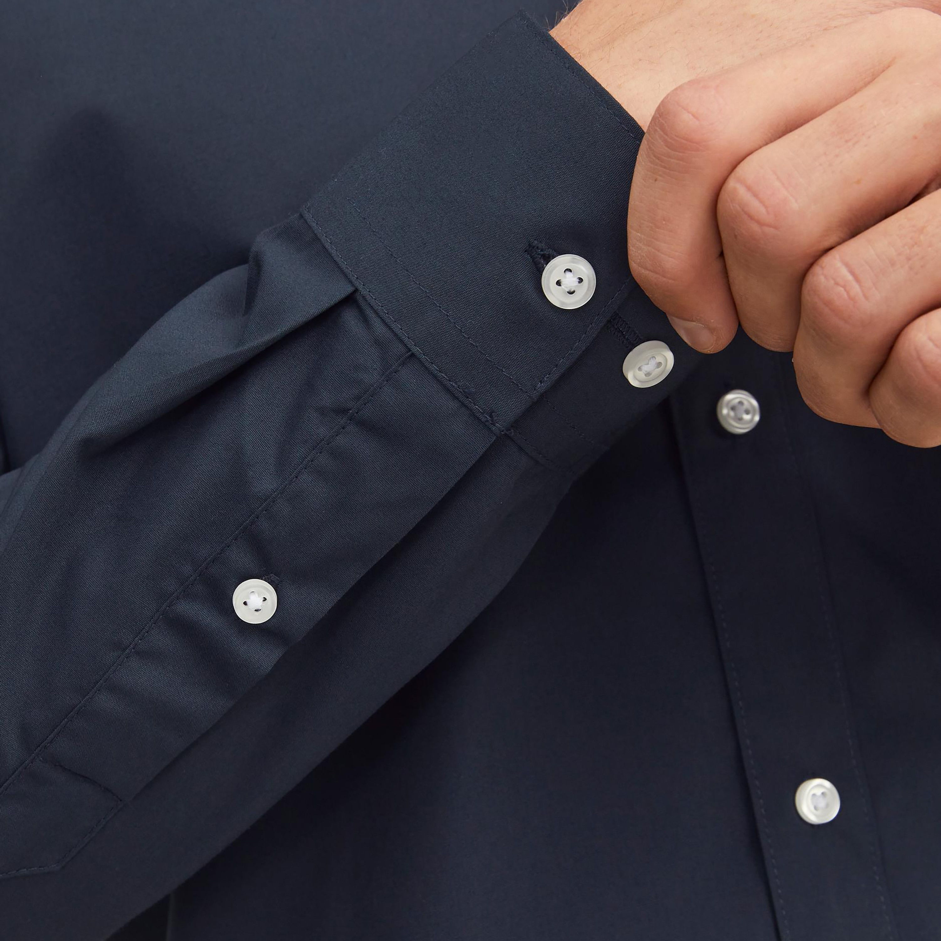 جاك وجونز سادة سليم صالح أكمام طويلة قميص رسمي-men-clothing-shirts-image-3