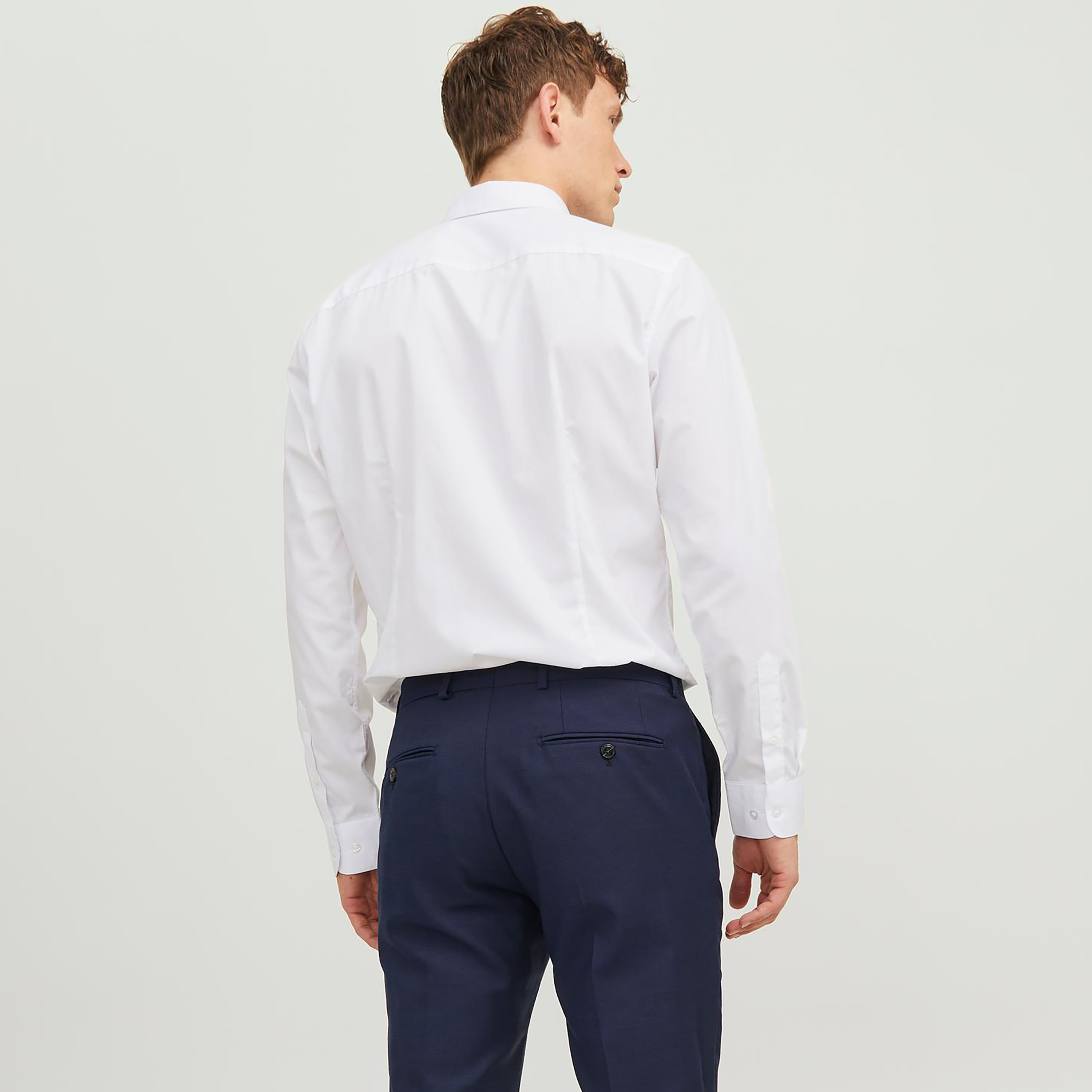 جاك وجونز سادة سليم صالح أكمام طويلة قميص رسمي-men-clothing-shirts-image-11