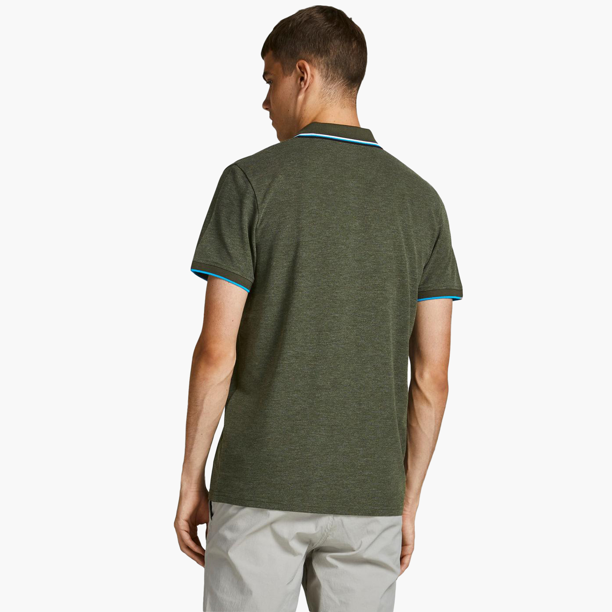 Jack & Jones Men Solid Regular Fit Polo T-Shirt-men-clothing-tshirtsandpolos-polos-image-2