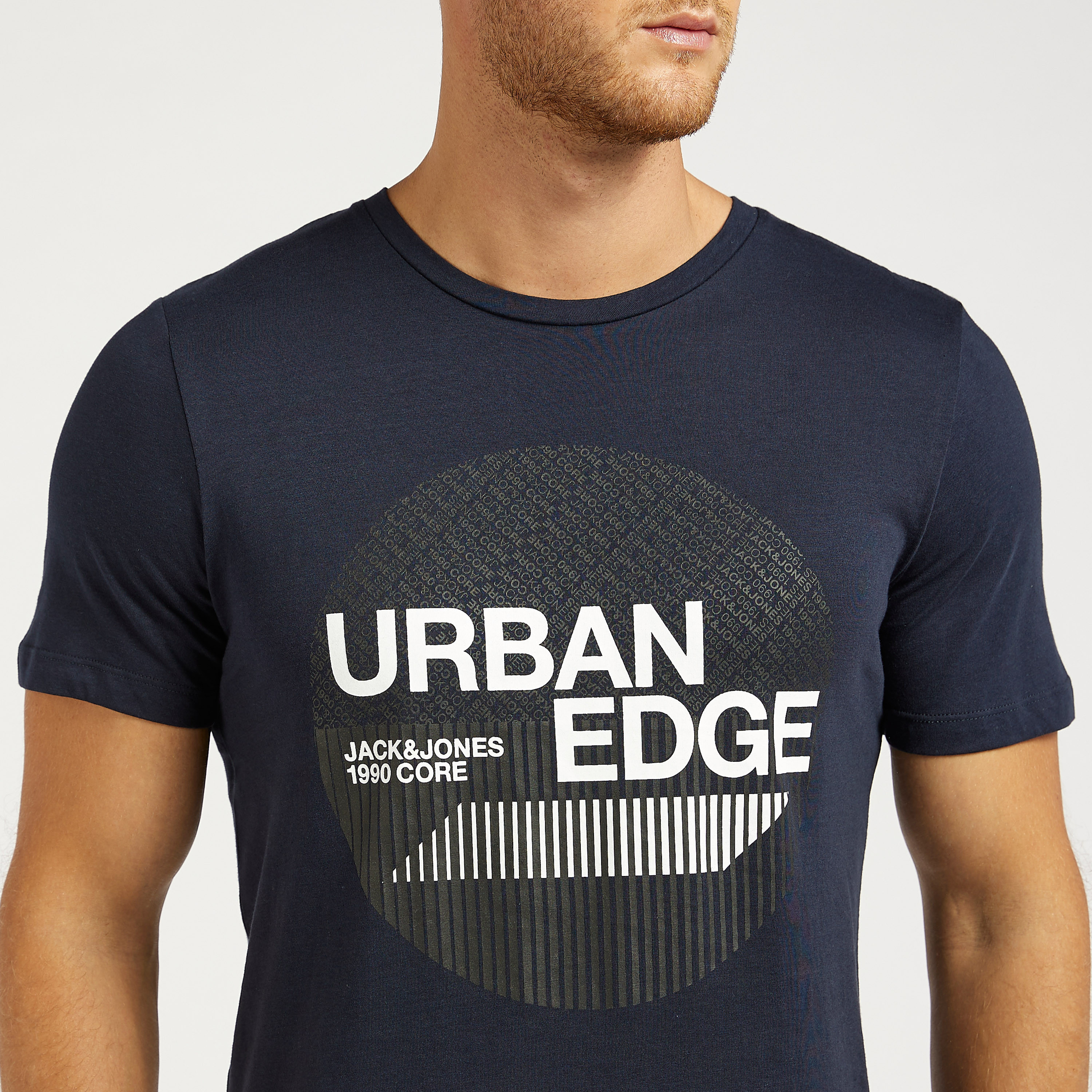 Jack & Jones Printed T-shirt with Short Sleeves and Crew Neck-men-clothing-tshirtsandpolos-tshirts-image-3