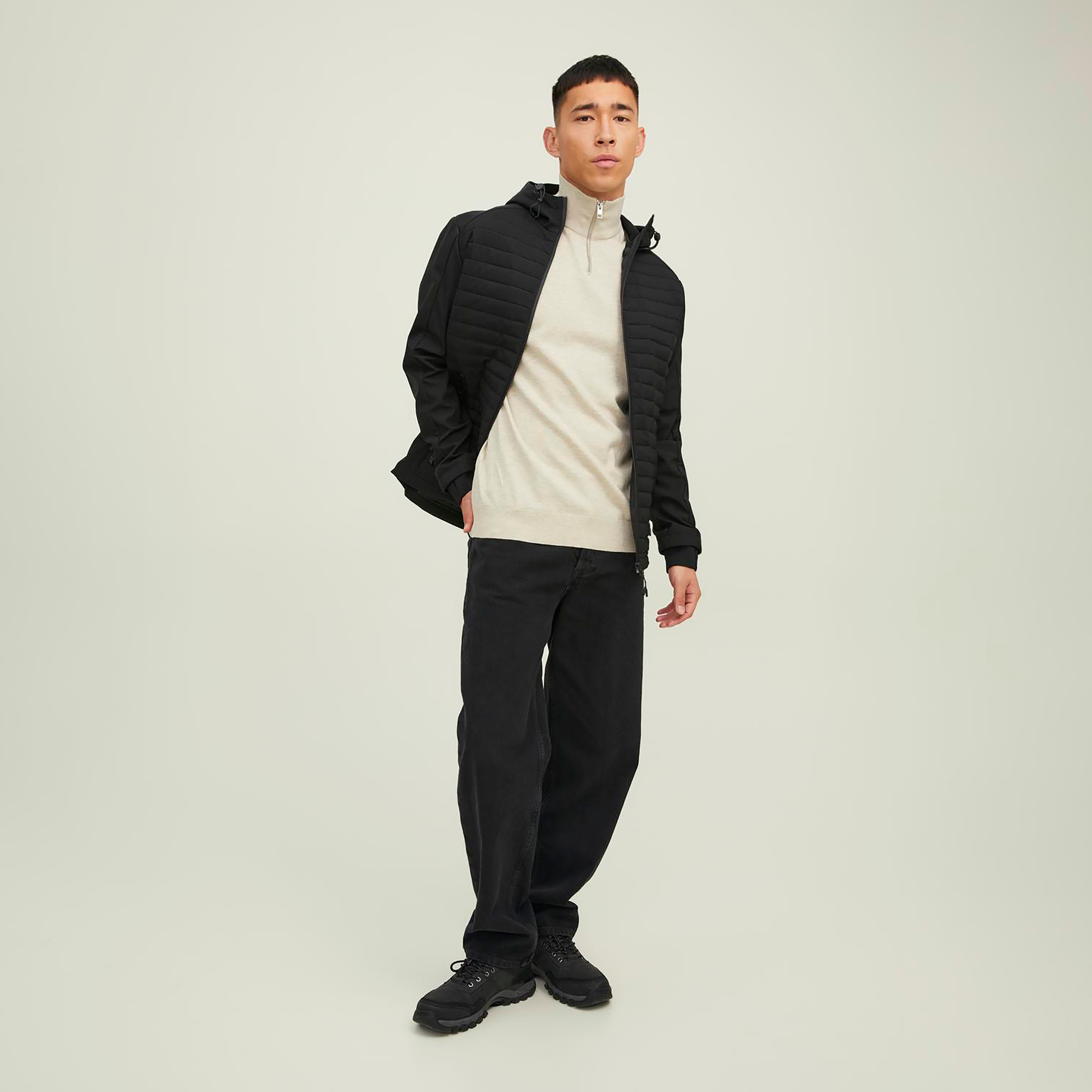 جاك آند جونز بلوفر رجالي برقبة عالية وأكمام طويلة وربع سحاب-men-clothing-sweatersandpullovers-image-6