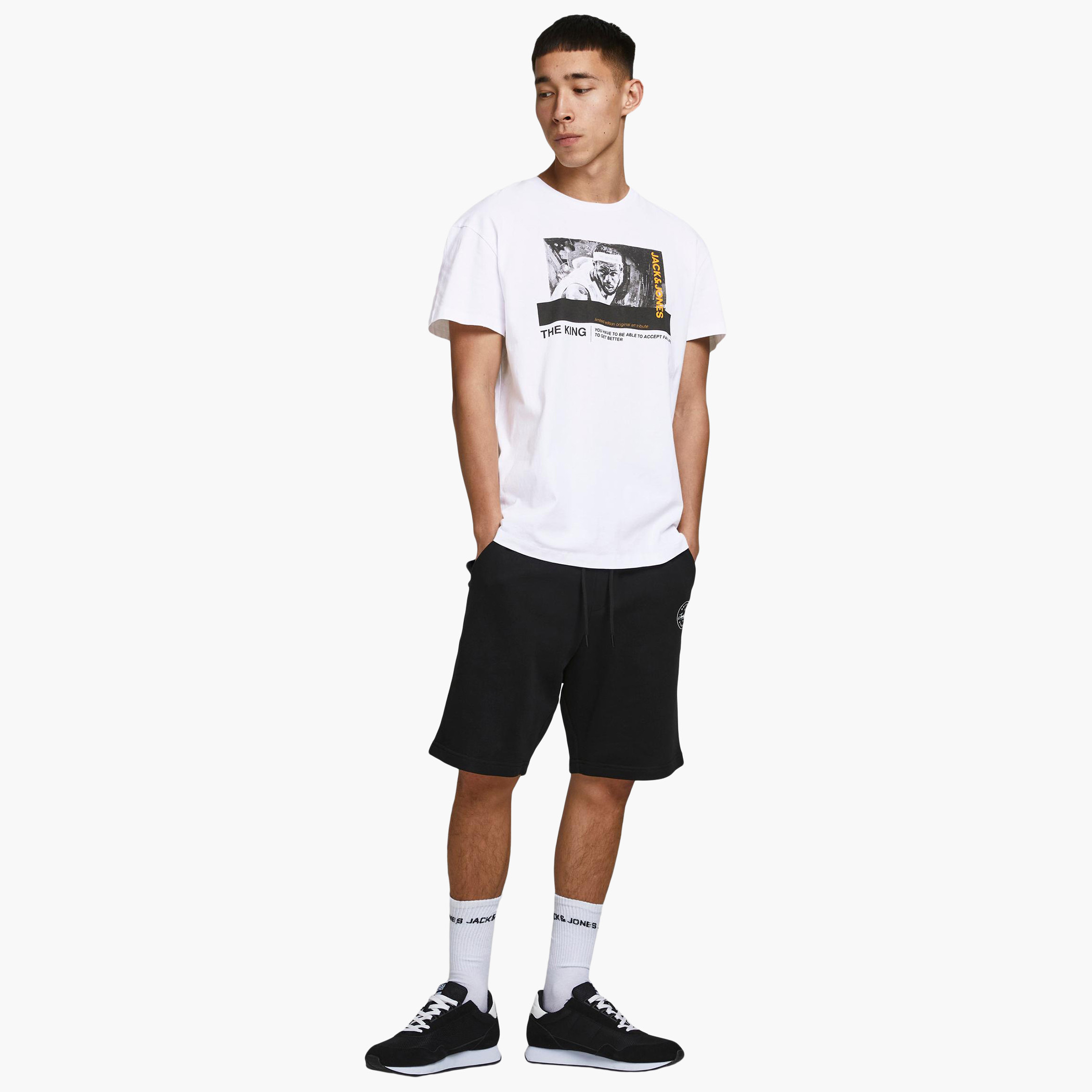 Jack & Jones Men Cotton Printed White T-Shirt-men-clothing-tshirtsandpolos-tshirts-image-2