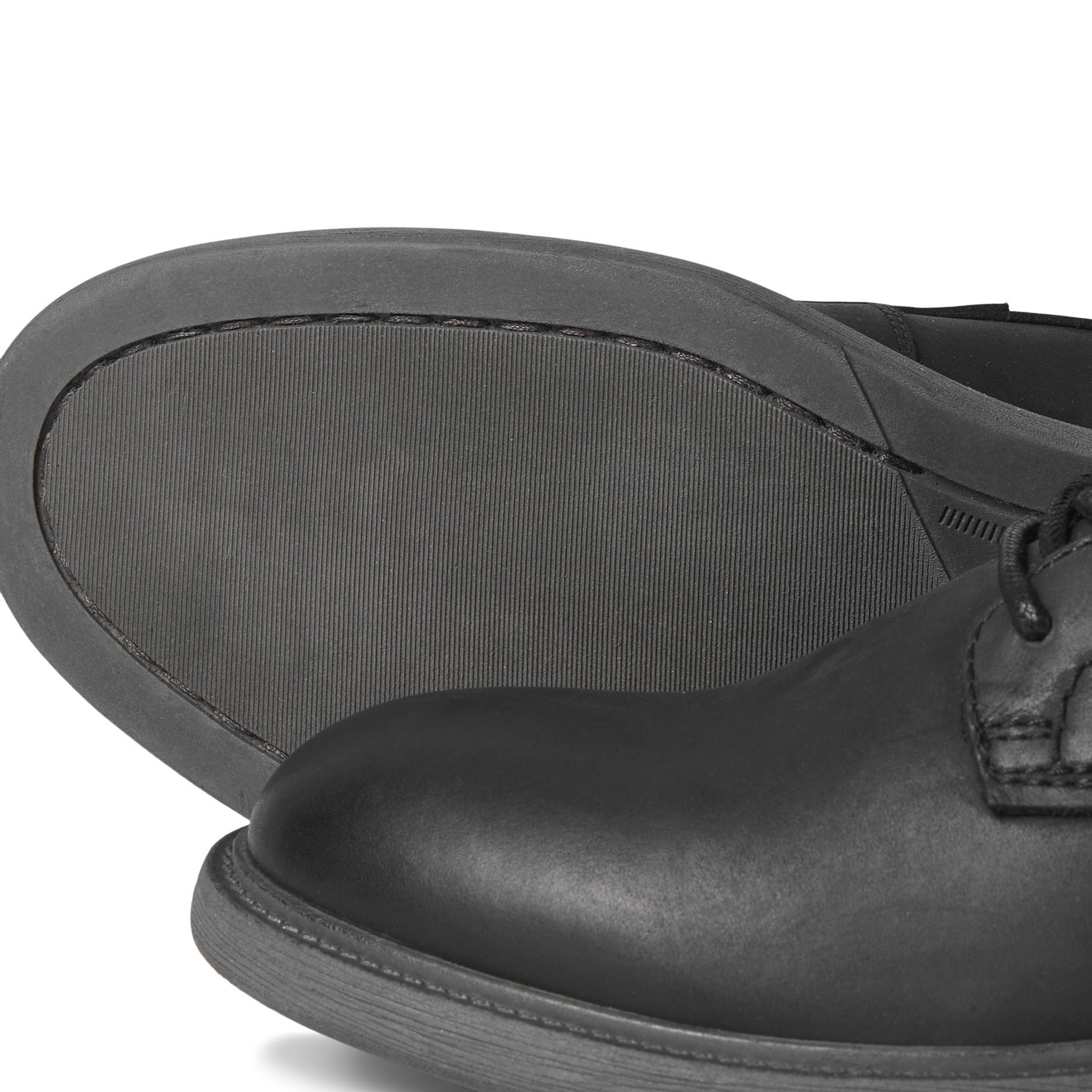 Jack & Jones Men Black Solid High Top Leather Boots-men-shoes-boots-image-5