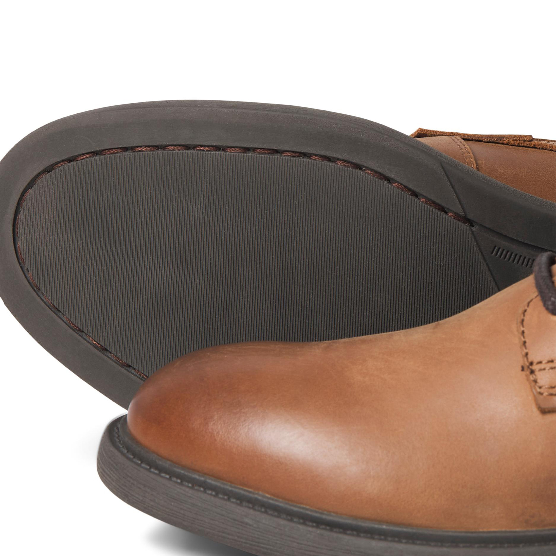 أحذية جلدية صلبة مع عالية من جاك آند جونز للرجال بلون اسود-men-shoes-boots-image-12