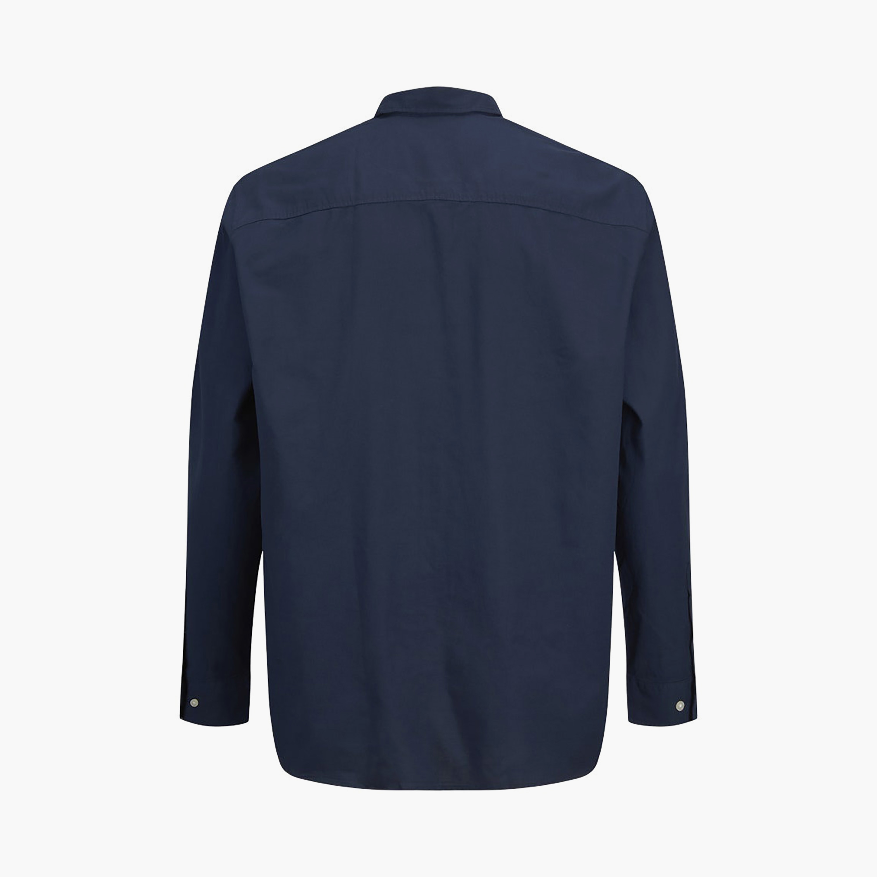 قميص رجالي بلس سادة بقصة عادية وأكمام طويلة وياقة من جاك آند جونز-men-clothing-shirts-image-15