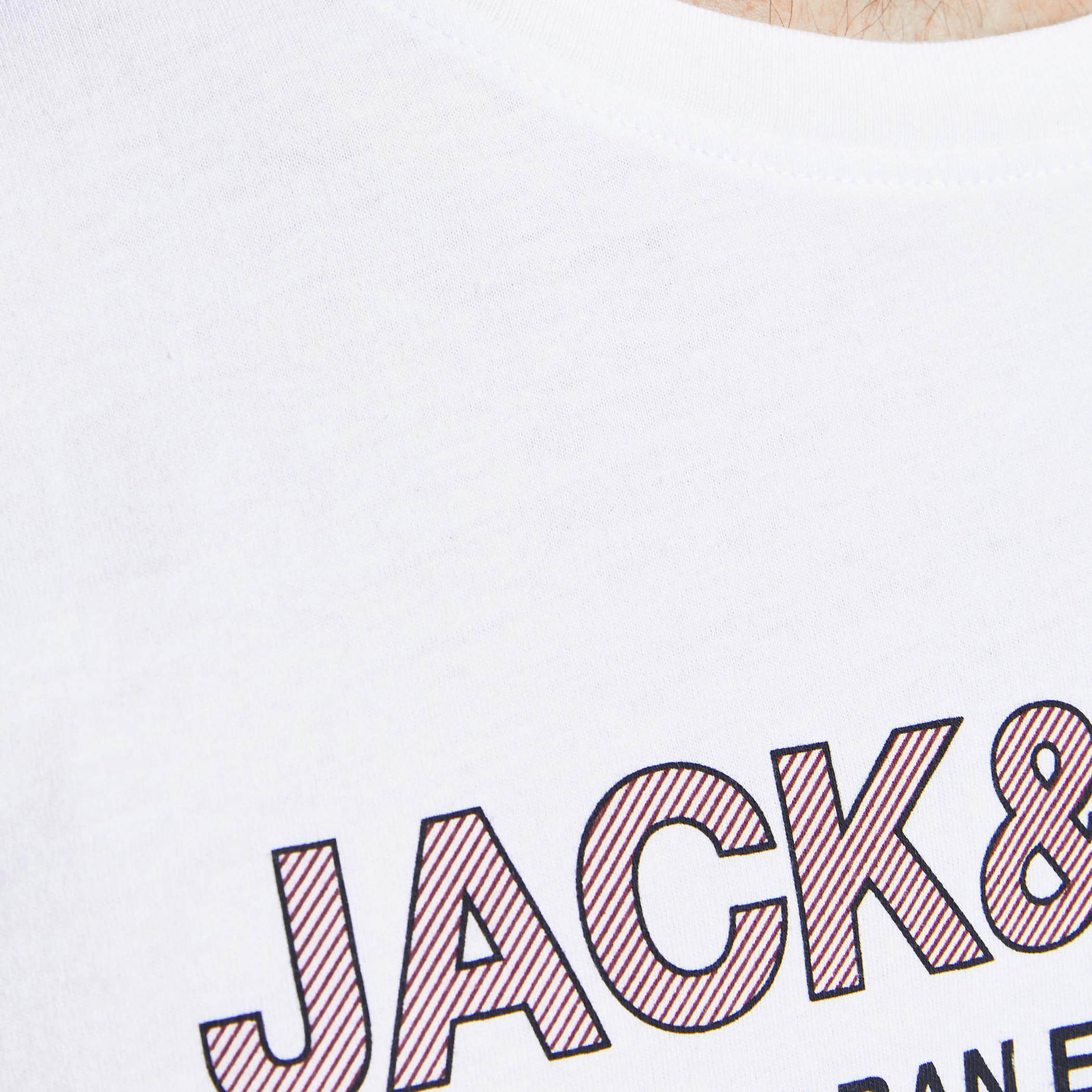Jack & Jones Men White Colour Block Crew Neck Slim Fit T-Shirt-men-clothing-tshirtsandpolos-tshirts-image-6