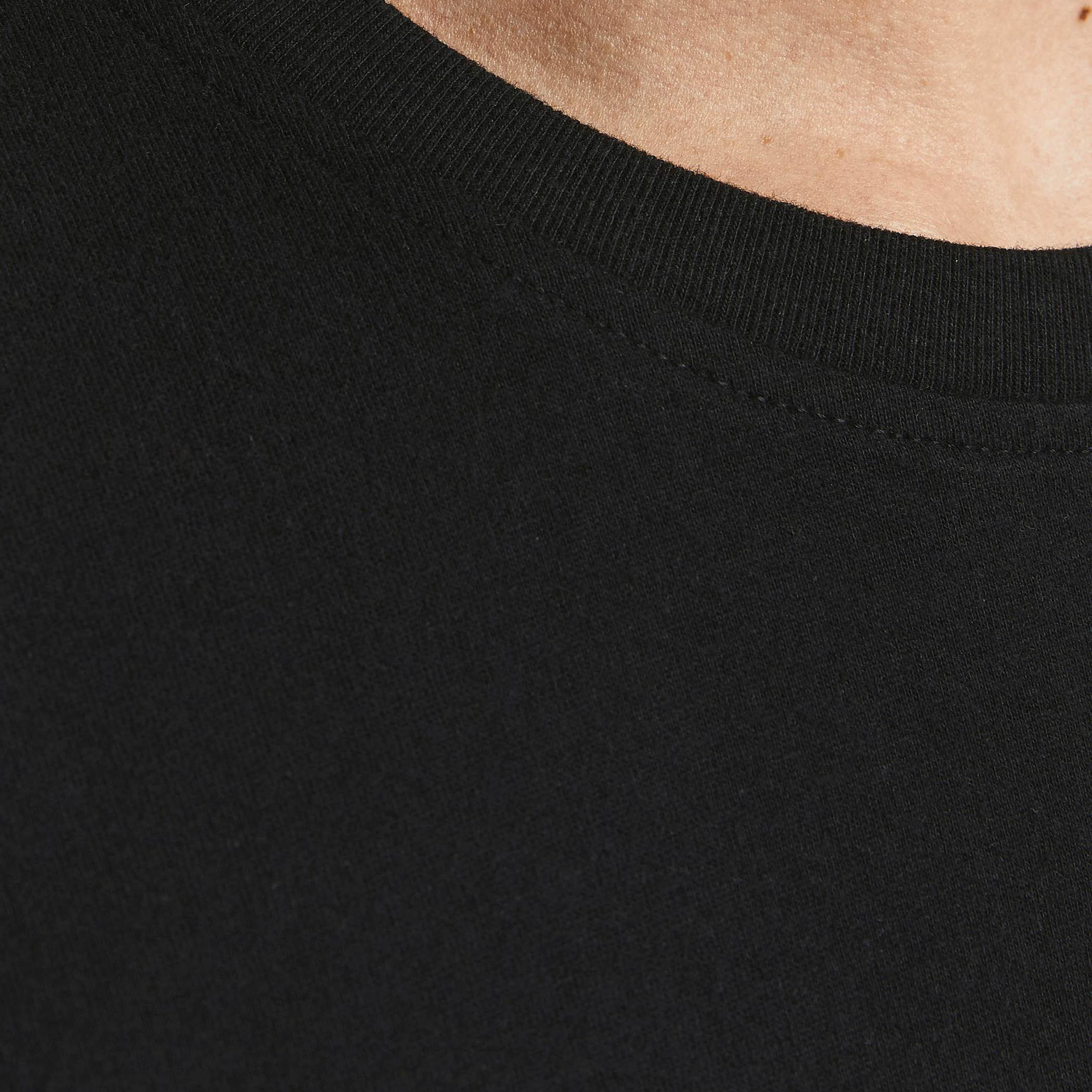 Jack & Jones Men Cotton Solid Black T-Shirt-men-clothing-tshirtsandpolos-tshirts-image-5