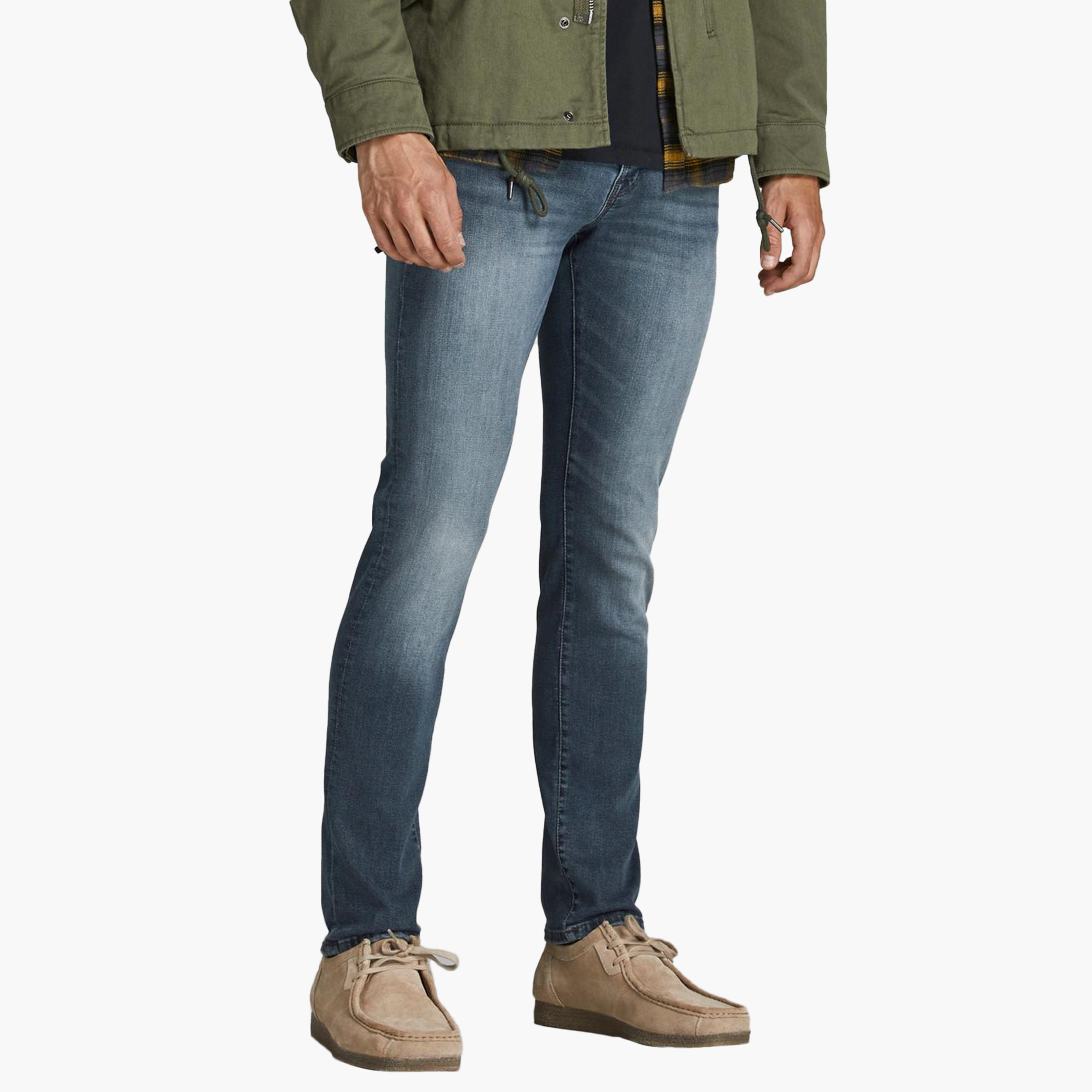 Jack & Jones Men Solid Slim Fit Jeans with Button Closure-men-clothing-bottoms-jeans-image-3