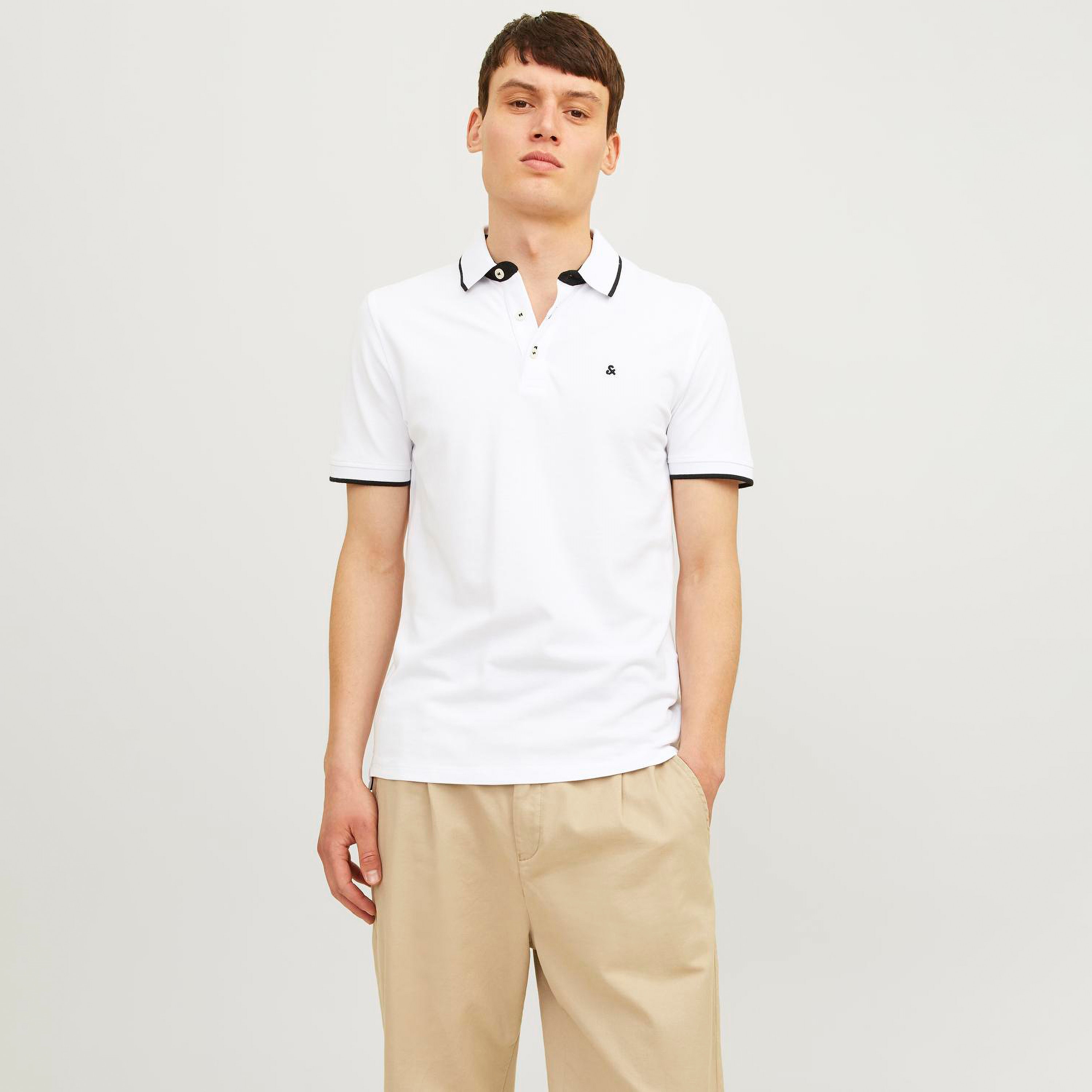 مجموعة من قطعتين من قمصان البولو الرجالية ذات الياقة والشعار وأكمام قصيرة من جاك اند جونز-men-clothing-tshirtsandpolos-polos-image-3