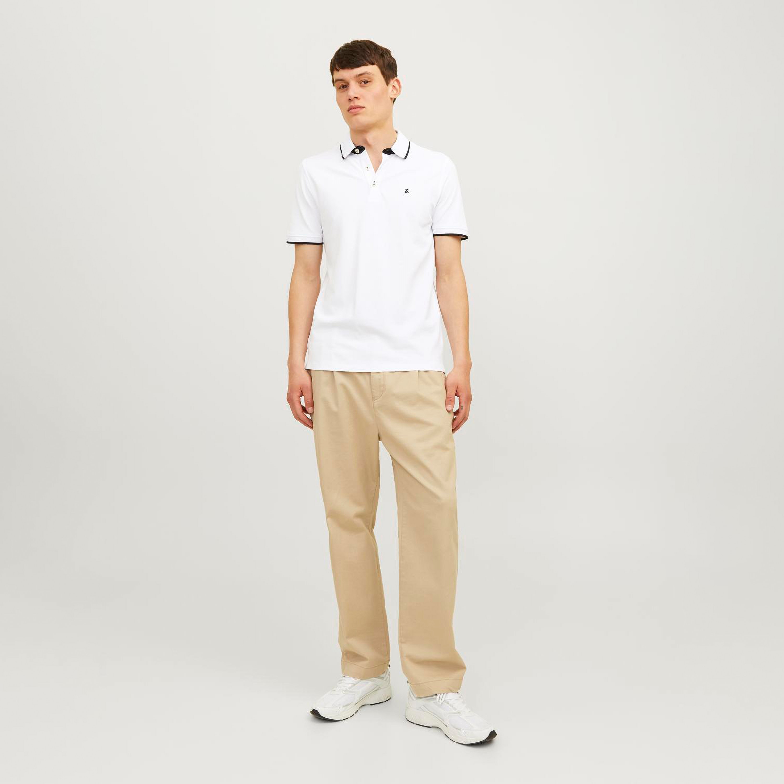 مجموعة من قطعتين من قمصان البولو الرجالية ذات الياقة والشعار وأكمام قصيرة من جاك اند جونز-men-clothing-tshirtsandpolos-polos-image-4