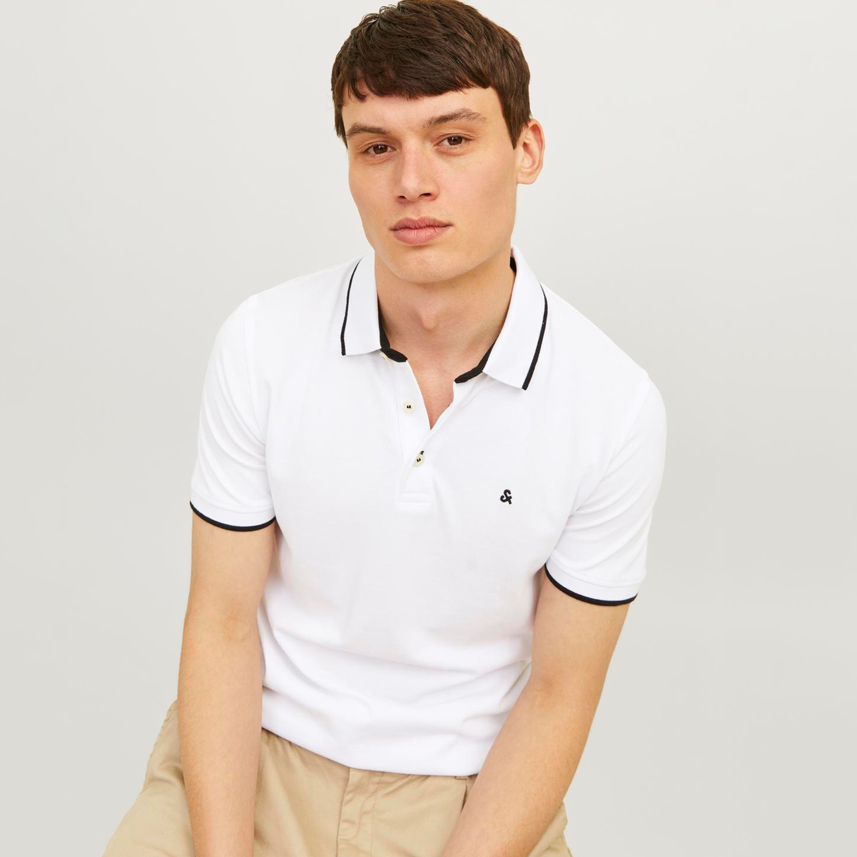 مجموعة من قطعتين من قمصان البولو الرجالية ذات الياقة والشعار وأكمام قصيرة من جاك اند جونز-men-clothing-tshirtsandpolos-polos-image-5