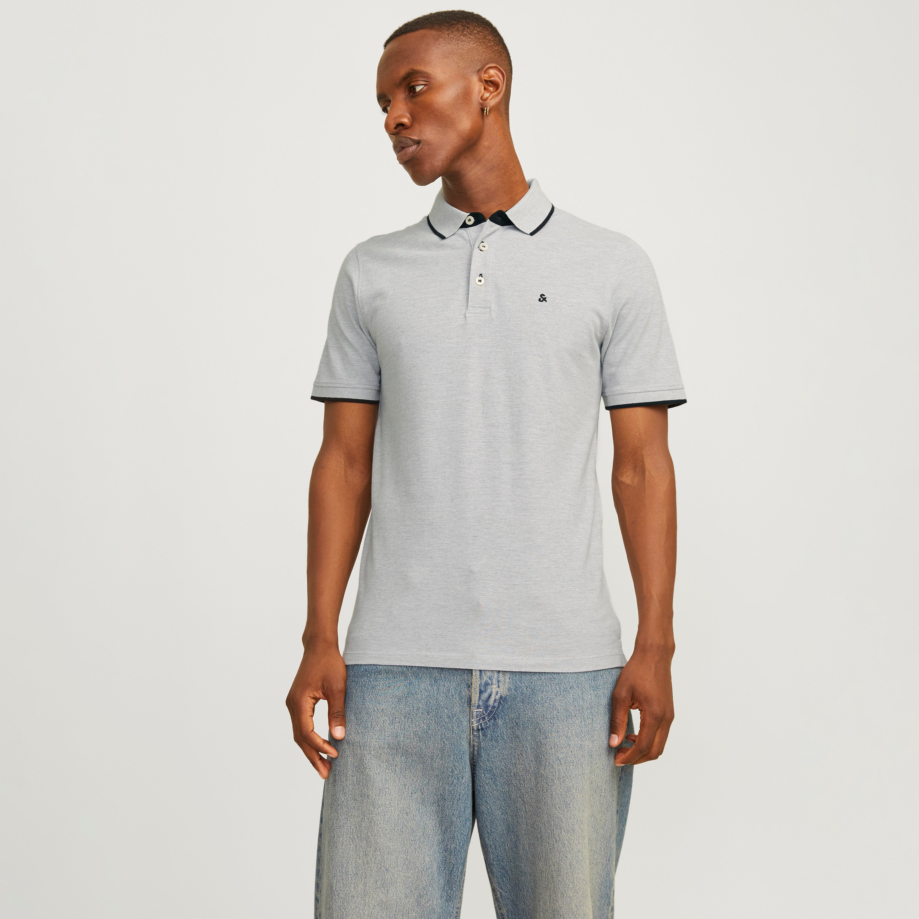 Jack & Jones Pack of 2 Plain Collared Short Sleeves Men's Polo T-Shirt-men-clothing-tshirtsandpolos-polos-image-2