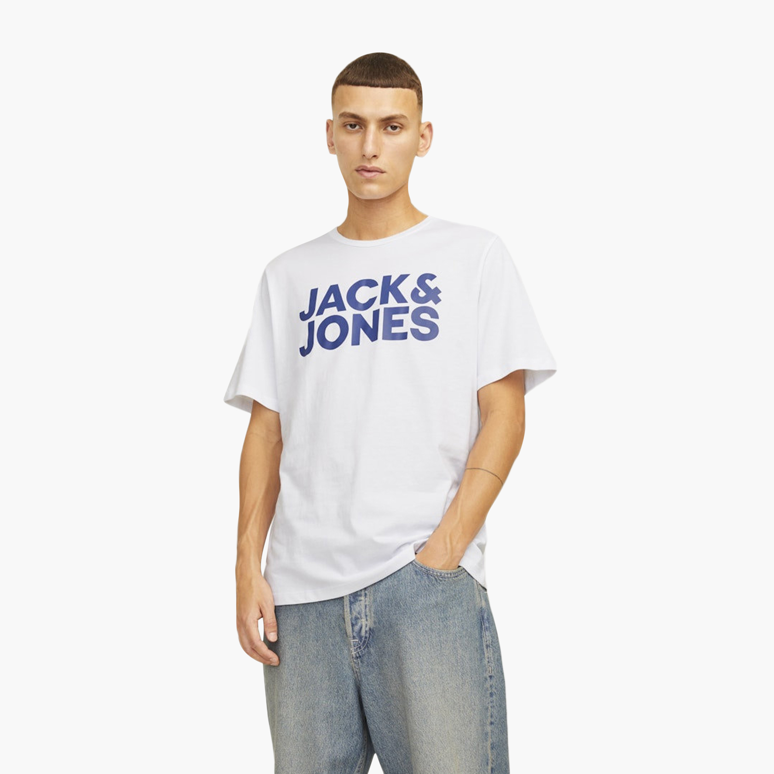 Jack & Jones Pack of 3 Logo Crew Neck Short Sleeves Men's T-Shirt-men-clothing-tshirtsandpolos-tshirts-image-3