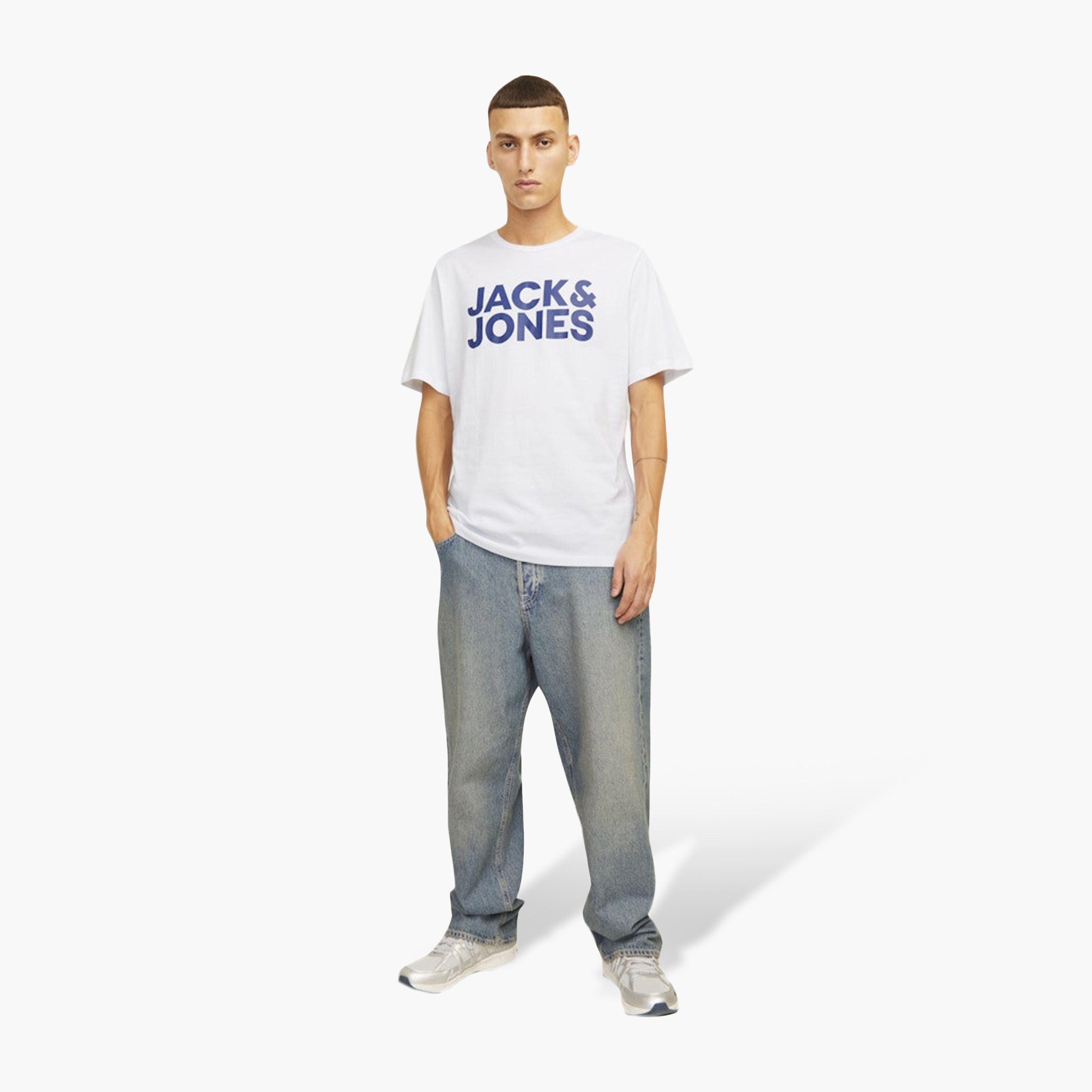 Jack & Jones Pack of 3 Logo Crew Neck Short Sleeves Men's T-Shirt-men-clothing-tshirtsandpolos-tshirts-image-4