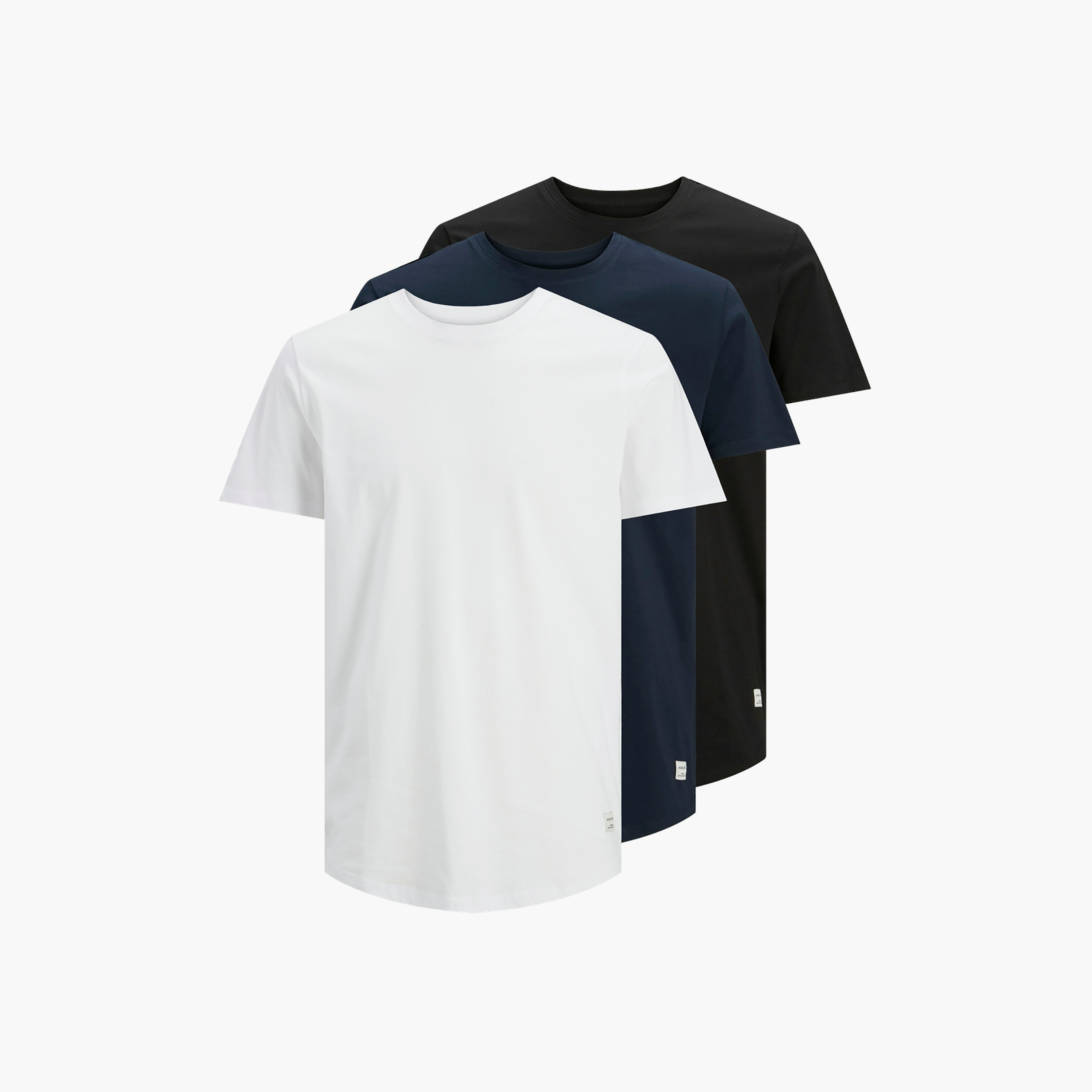 Jack & Jones Plain Crew Neck Short Sleeves Men's T-Shirt-men-clothing-tshirtsandpolos-tshirts-image-1
